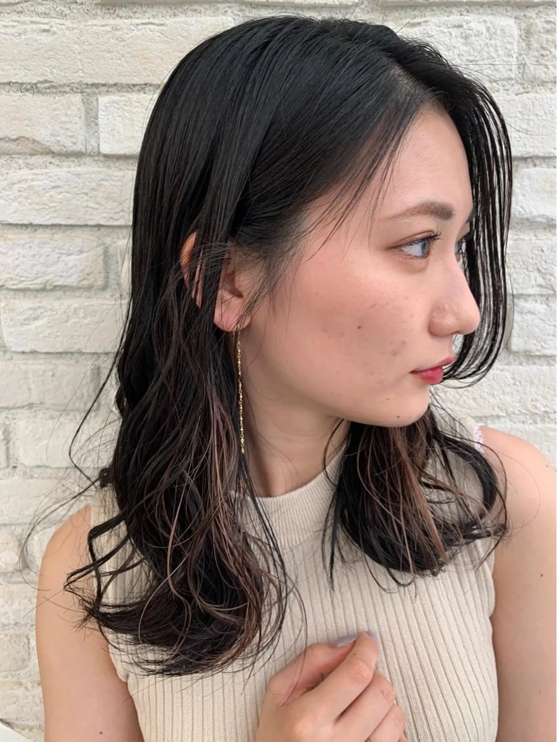 ミディアム カラー 韓国ヘア/艶カラー /田中悠佑のヘアスタイル