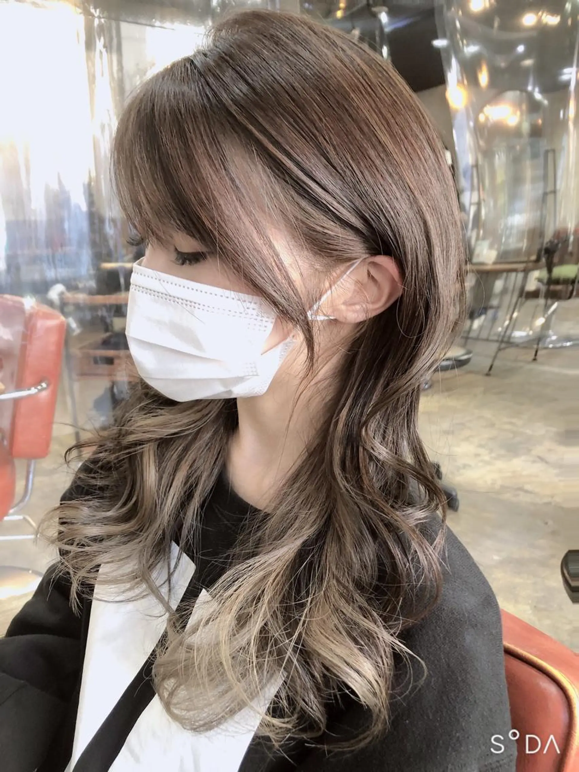 ロング ロング 小顔カット 髪質改善✨ハツメイ オグ✂️のヘアスタイル