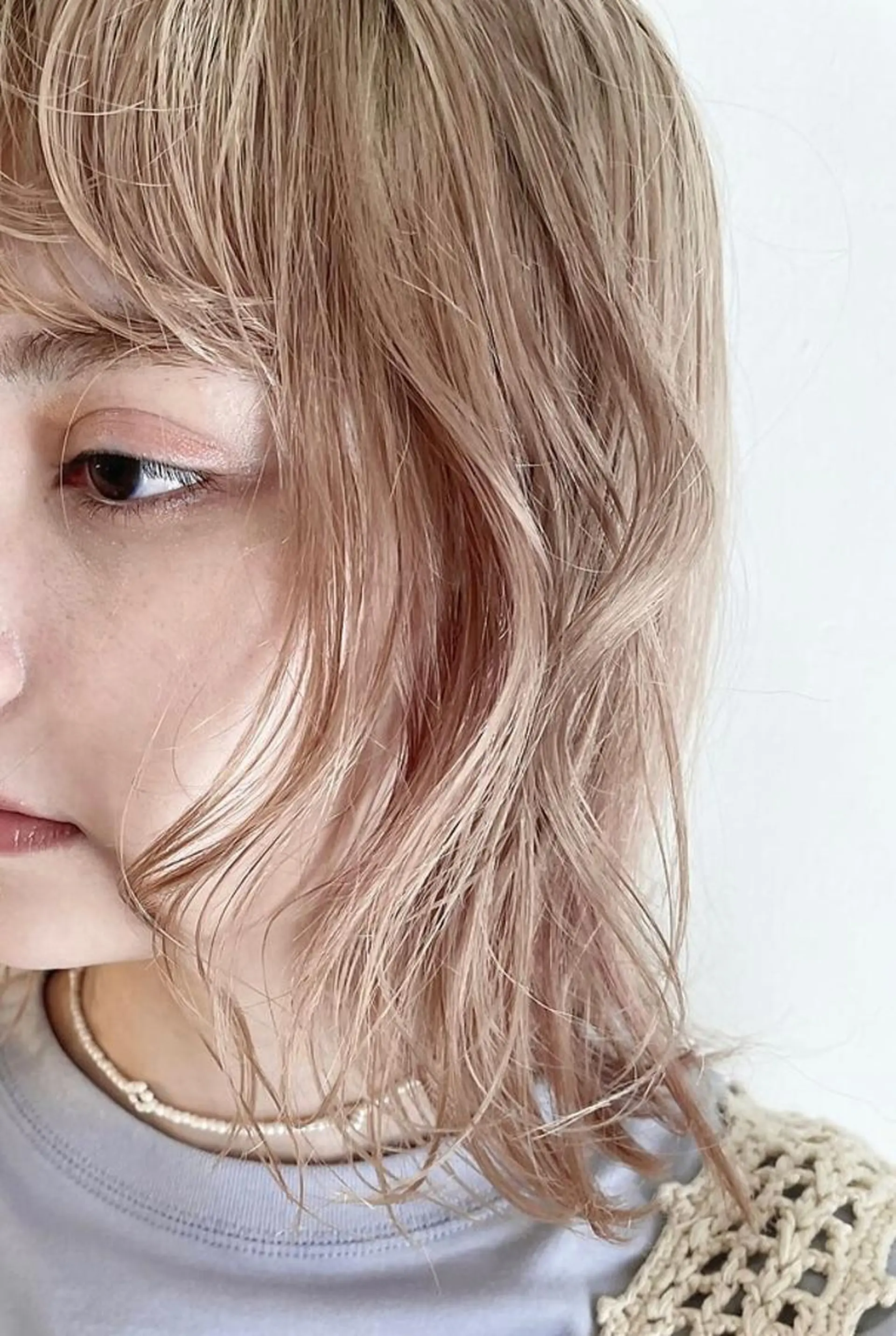 セミロング カット ヘアカラー トリートメント 🌼U24 ヘアデザインラボのヘアスタイル
