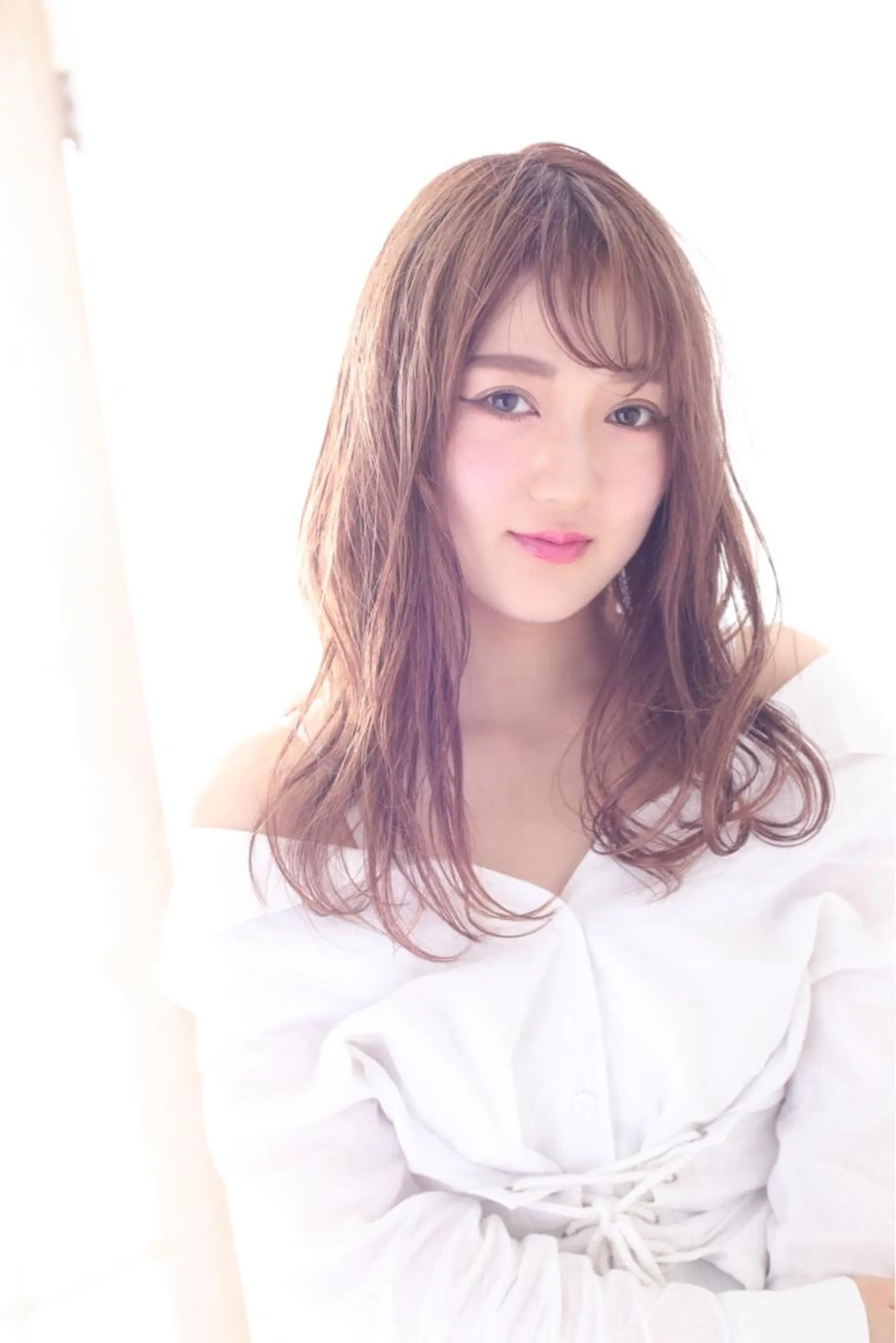 セミロング カラー パーマ 日比 貴大/ minim hairのヘアスタイル