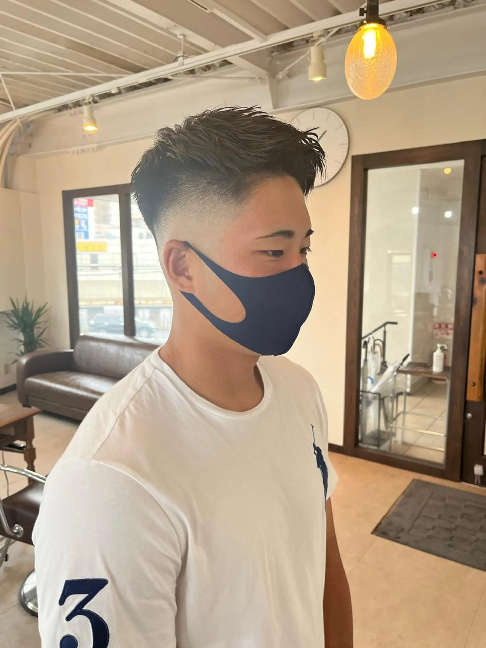 メンズ フェードカット スキンフェード カット 西村 歩真のヘアスタイル