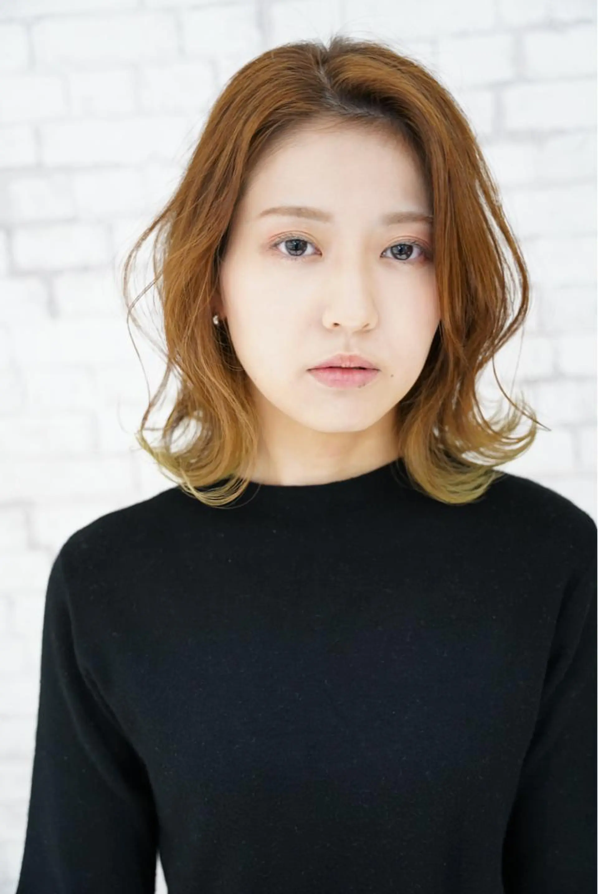 ミディアム ボブ カット ヘアカラー トリートメント ショートが得意✂️ 藤城建太のヘアスタイル