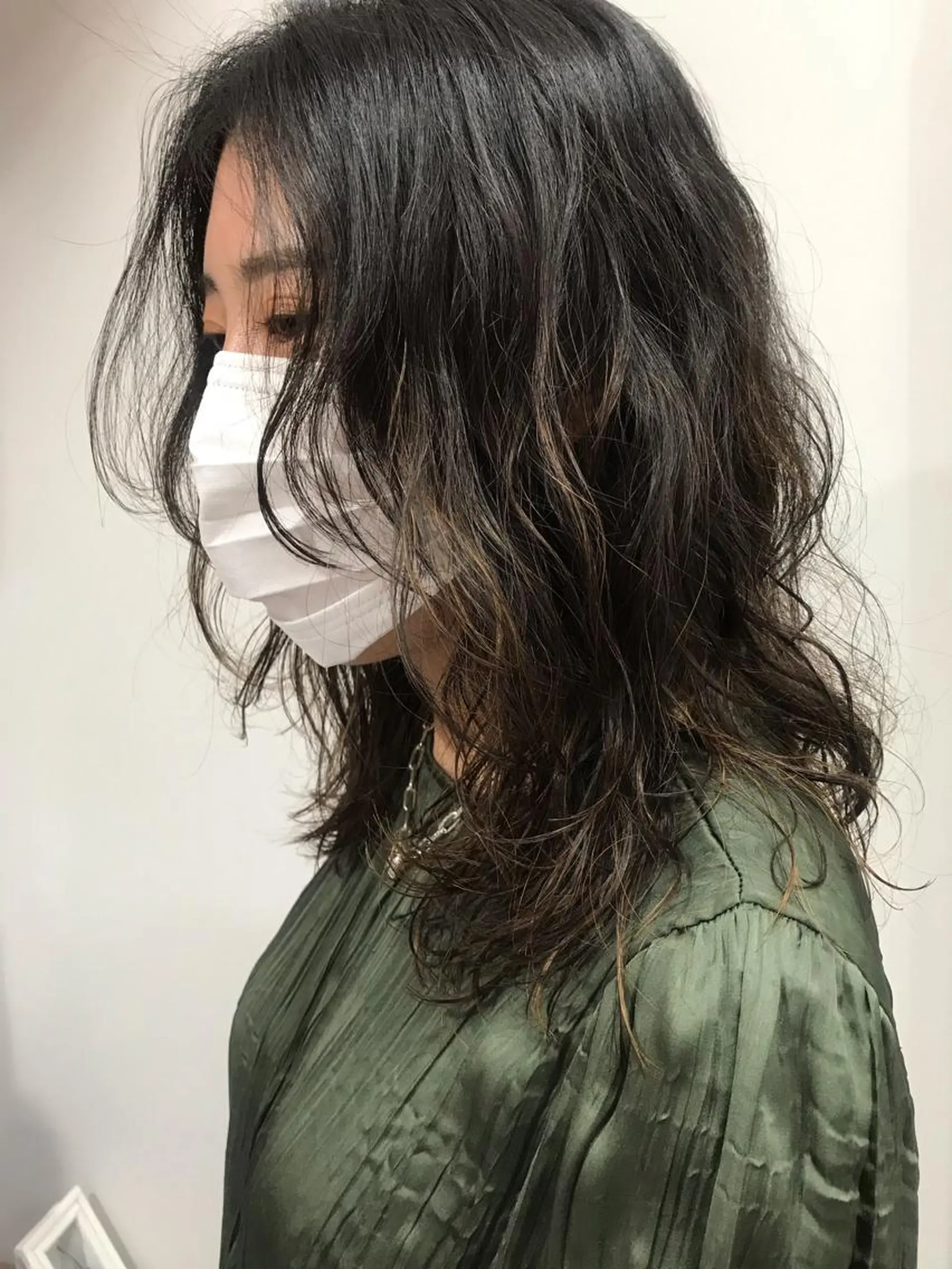 セミロング カラー パーマ ニュアンスヘア☆樋口 希世☆のヘアスタイル