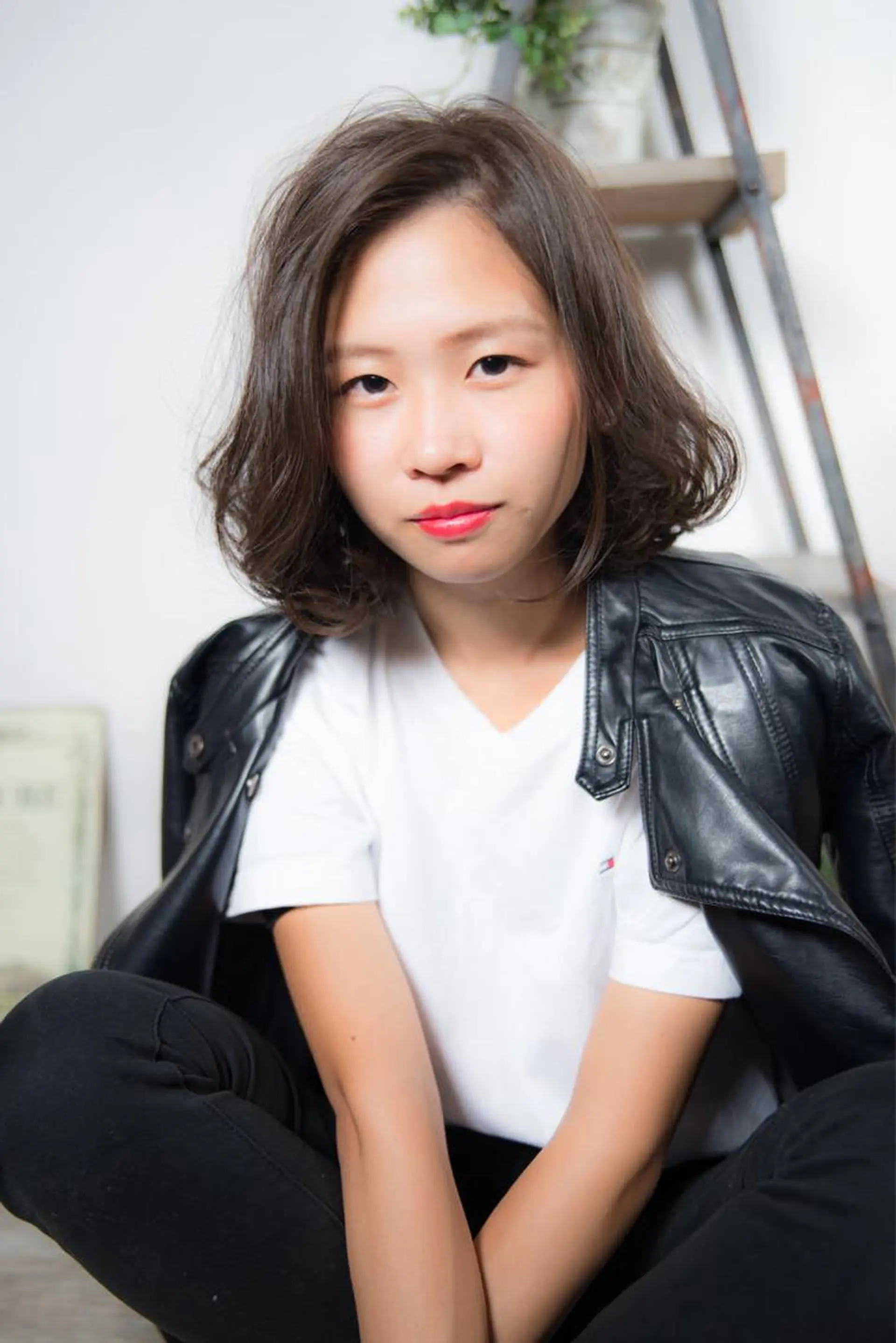 ショート カラー パーマ 板倉 花連のヘアスタイル