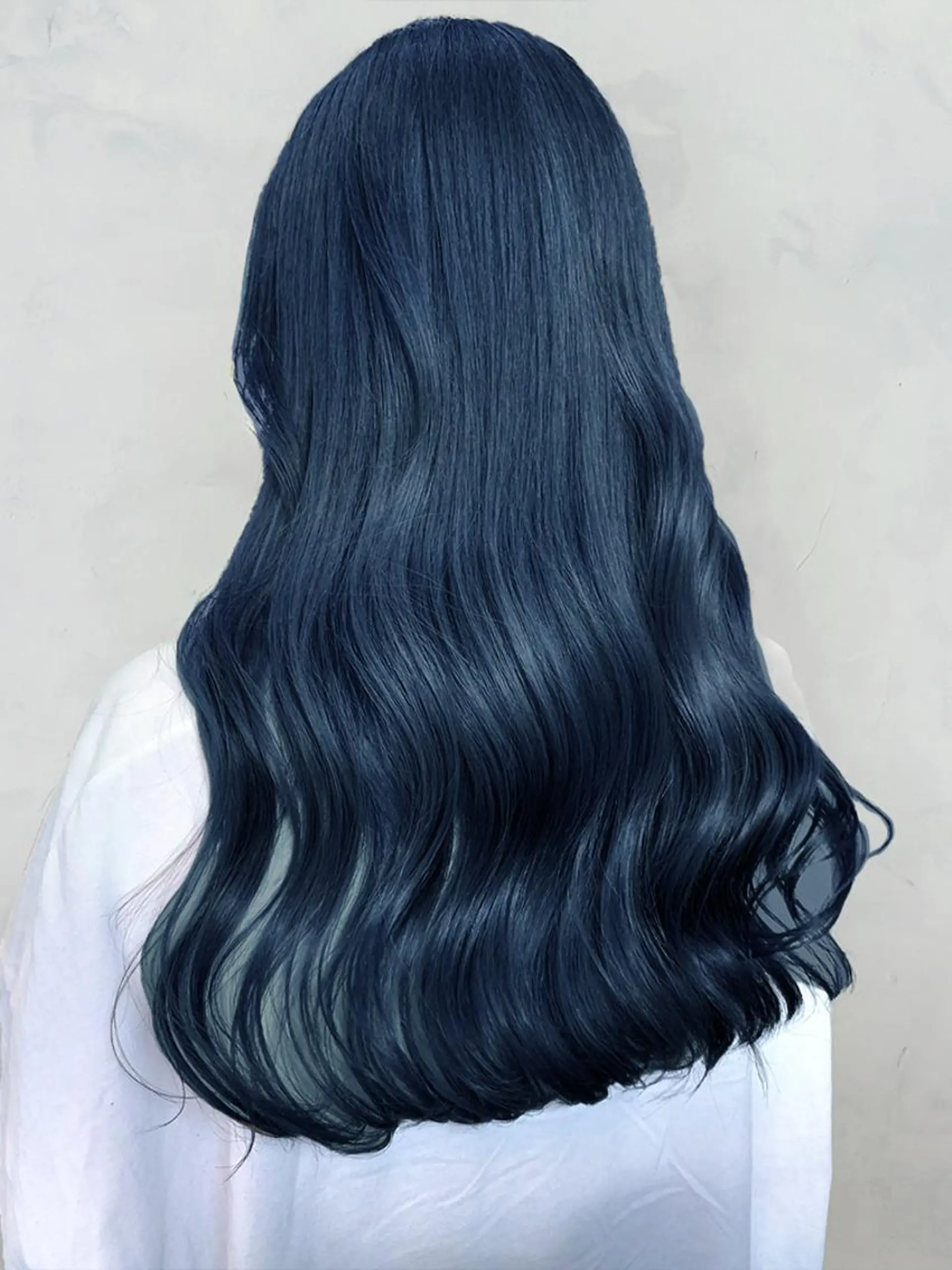 カラー 黒髪 ブルーカラー ブルーブラック 髪質改善 米倉 一輝のヘアスタイル