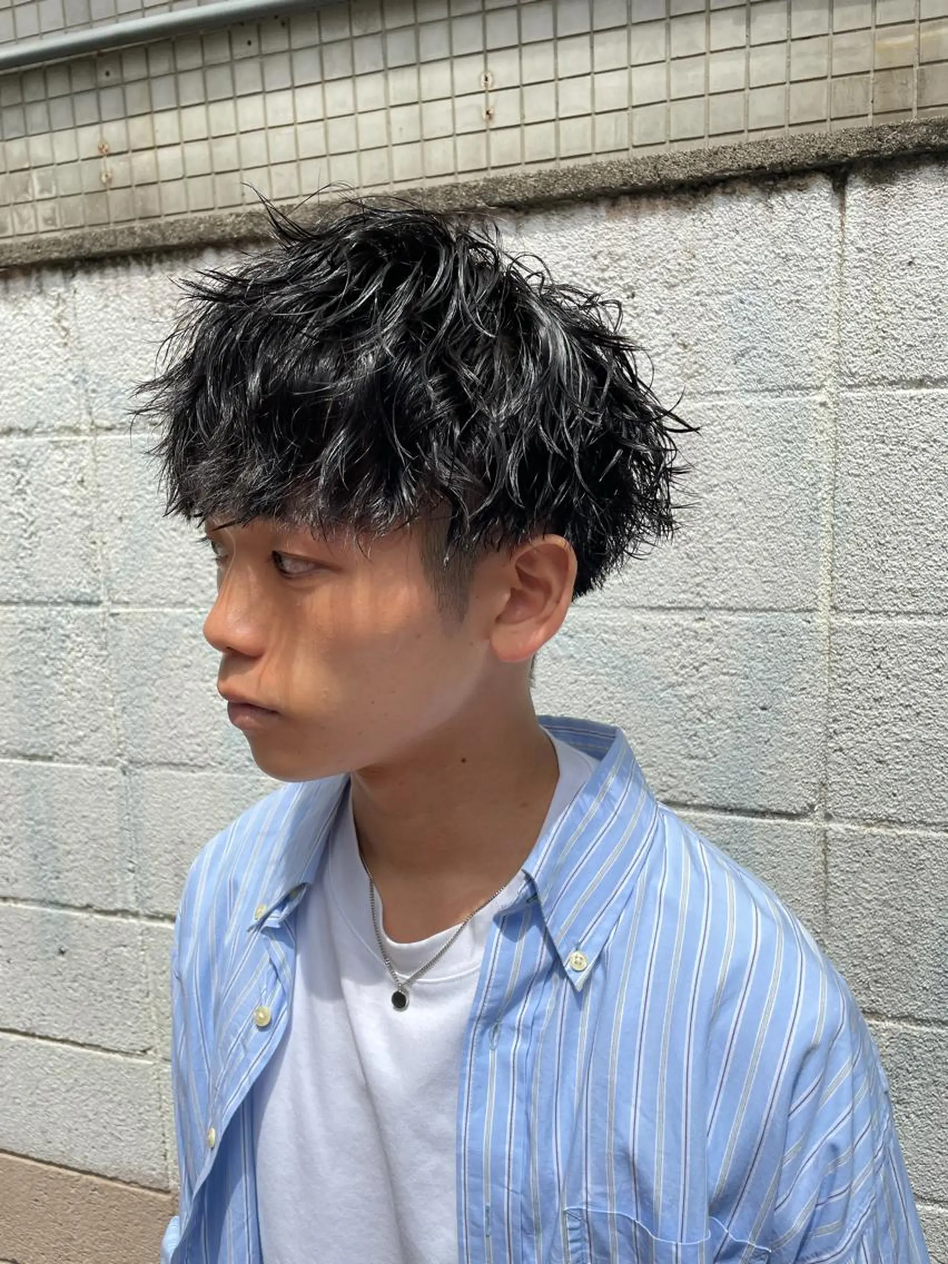 ミディアム 渋谷 ミモザワークス タニグチヨシユキのヘアスタイル