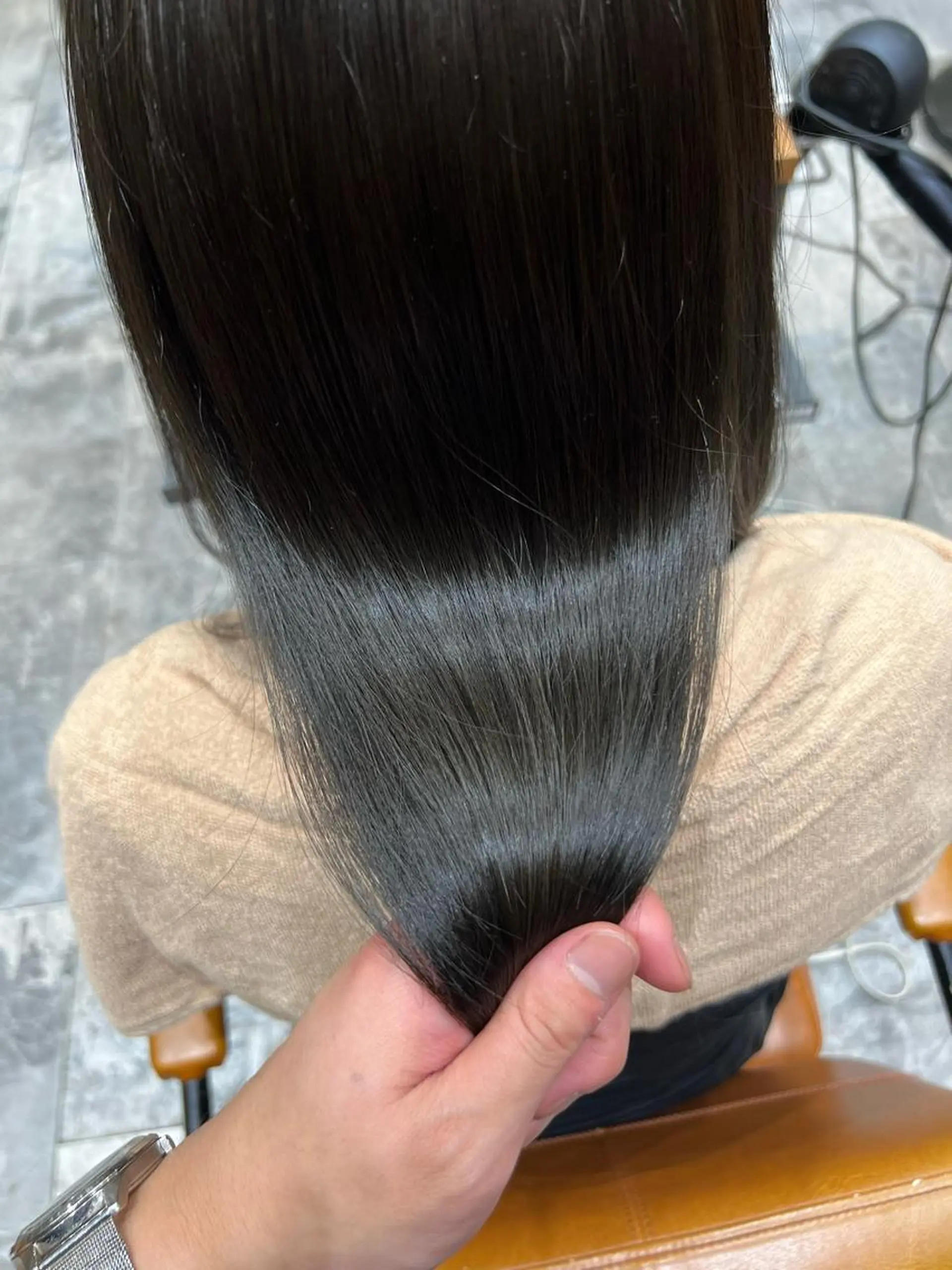 ミディアム カラー ヘアカラー トリートメント 透明感🫧 佐藤歩夢のヘアスタイル