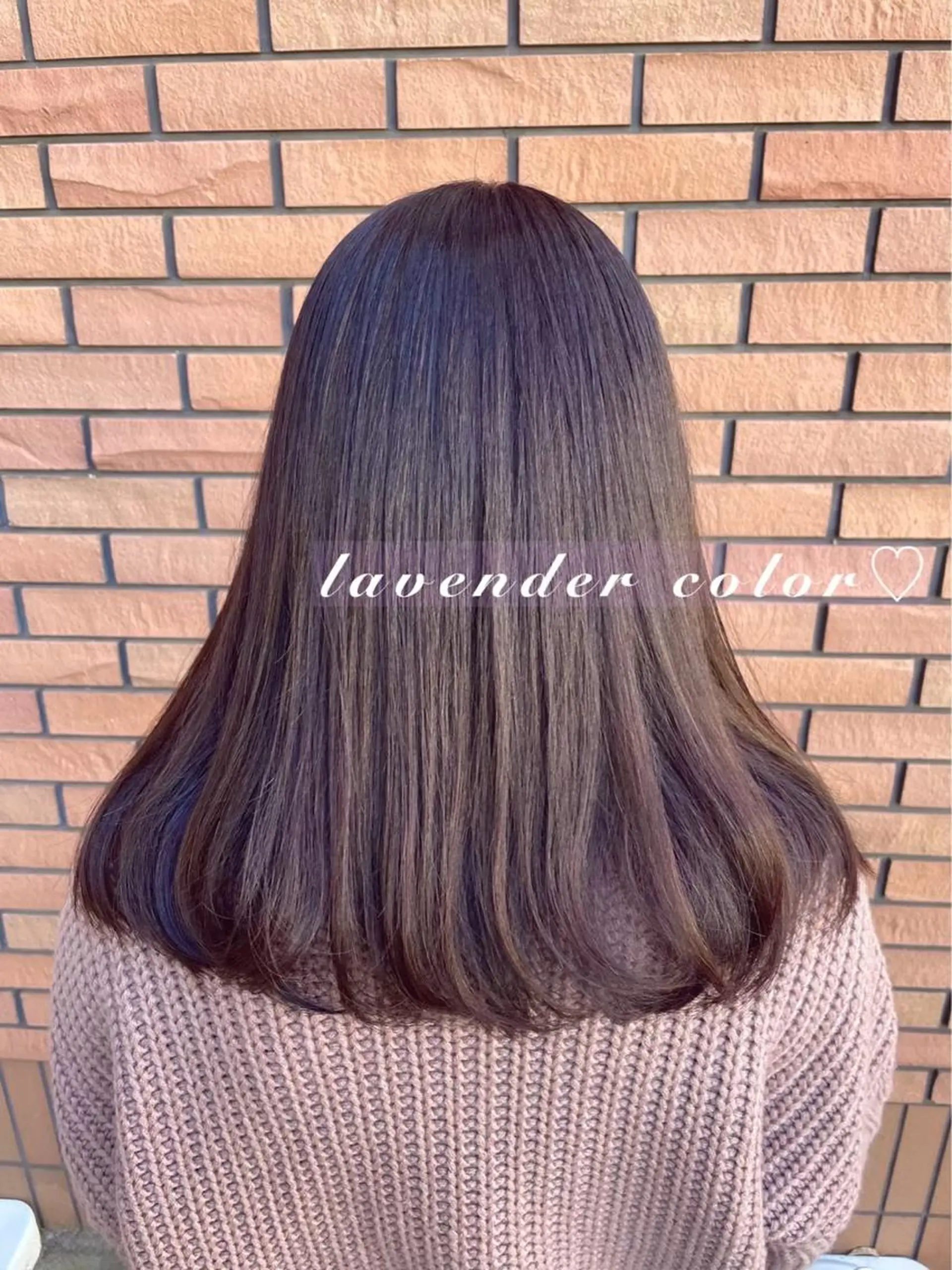 ロング カラー ラベンダーカラー カット ヘアカラー 💐レイヤー/透明感 カラー💐智口彩香のヘアスタイル