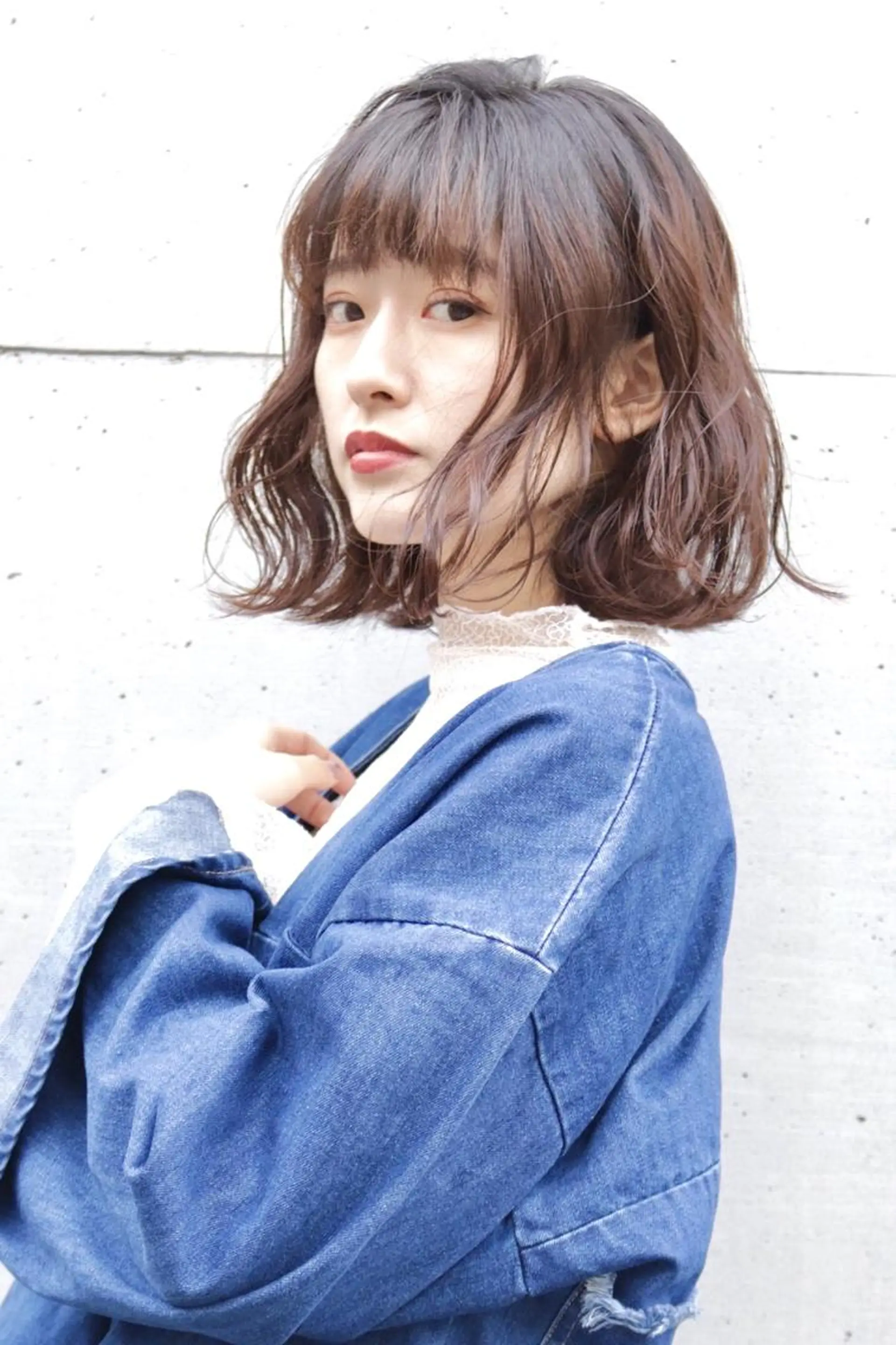 ミディアム カラー パーマ ヘアアレンジ 結婚式・ブライダル ミディアムパーマ ボブ くせ毛 外国人風カラー 増子 幹樹のヘアスタイル