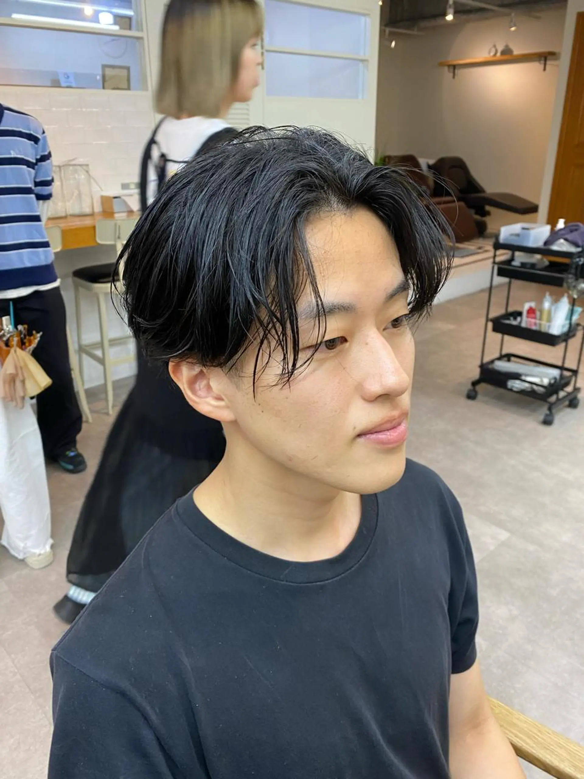 メンズ カット トリートメント シャドウパーマ/ 波巻パーマYu-Kiのヘアスタイル