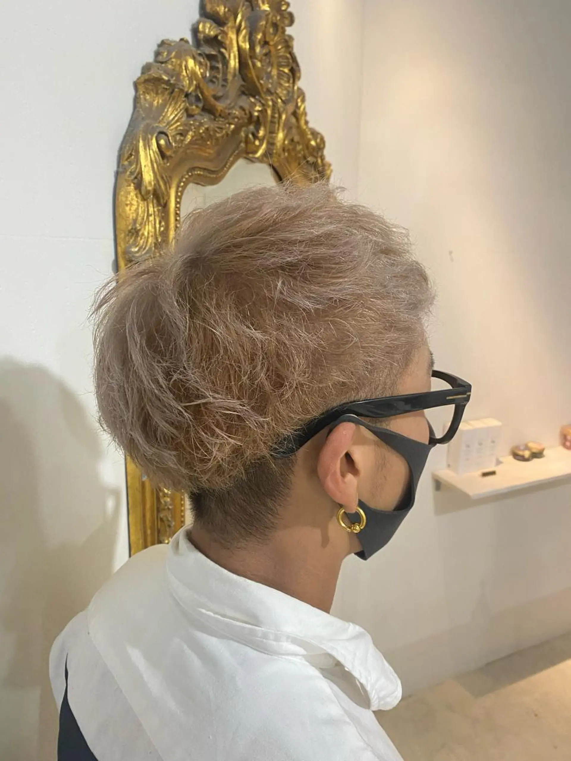 ショート カラー メンズ メンズハイトーン ハイトーンカラー ヘアカラー トリートメント La.LAUREN所属・透明感カラー/ TETSUのヘアスタイル