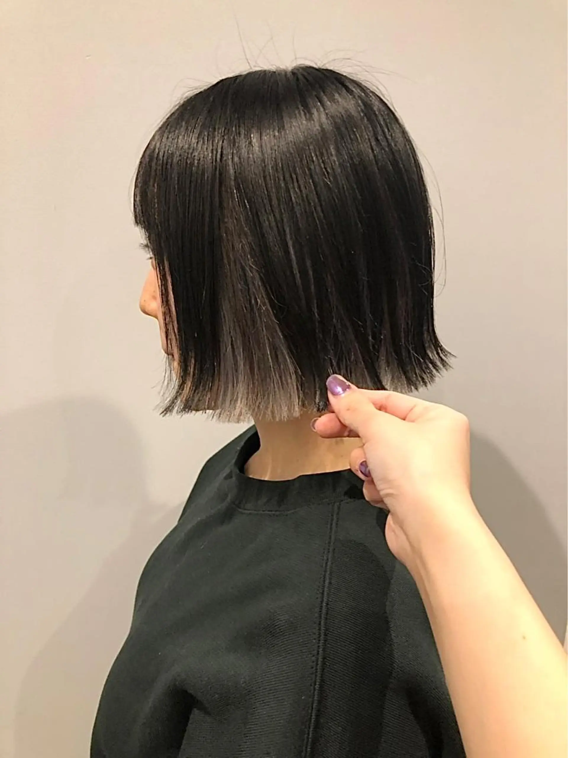 ショート カラー ボブ カット ヘアカラー トリートメント mizuki  韓国 ヘア/髪質改善のヘアスタイル
