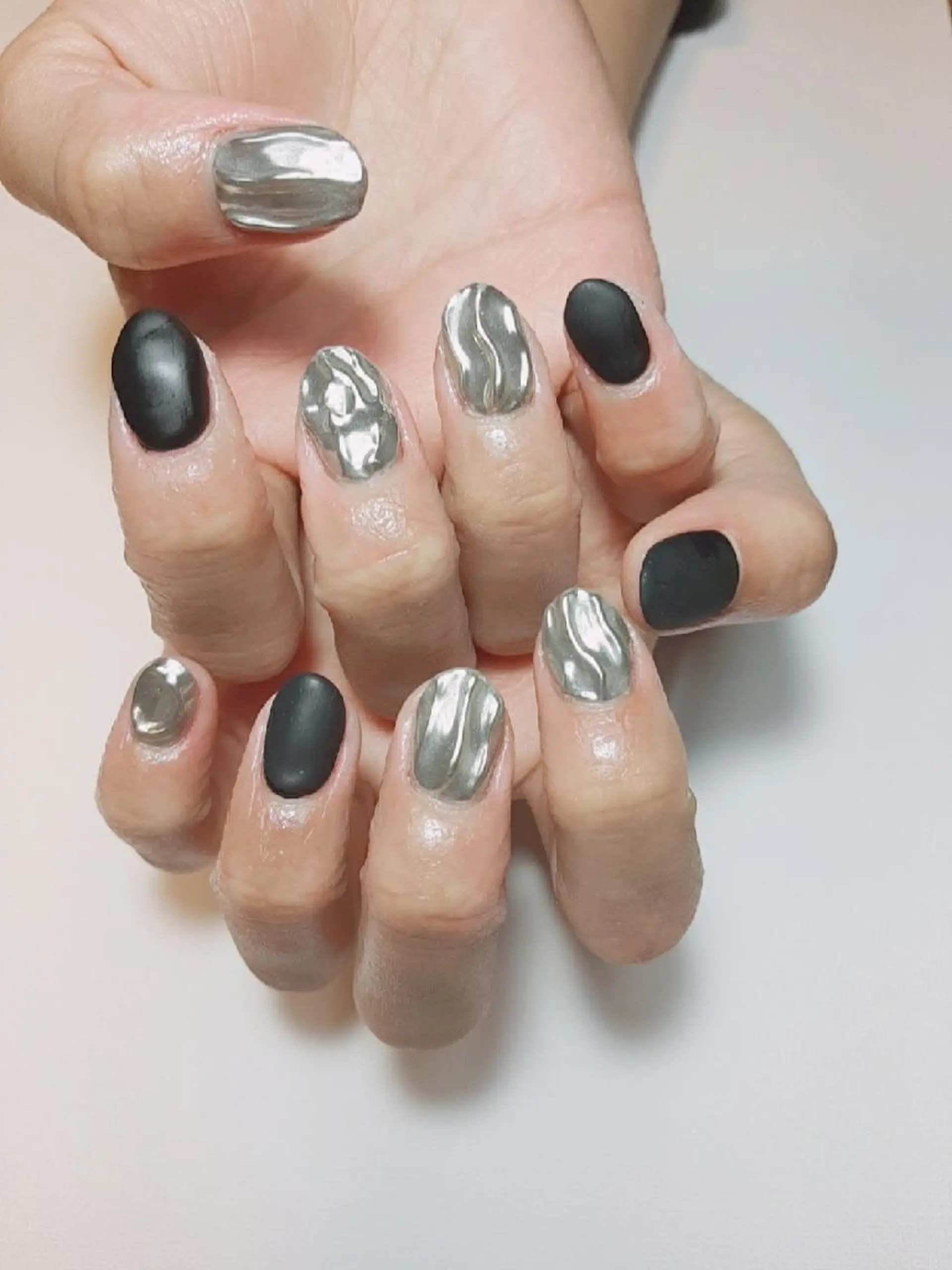 ネイル マットネイル ミラーネイル owlnail /持込みデザイン専門のネイルデザイン