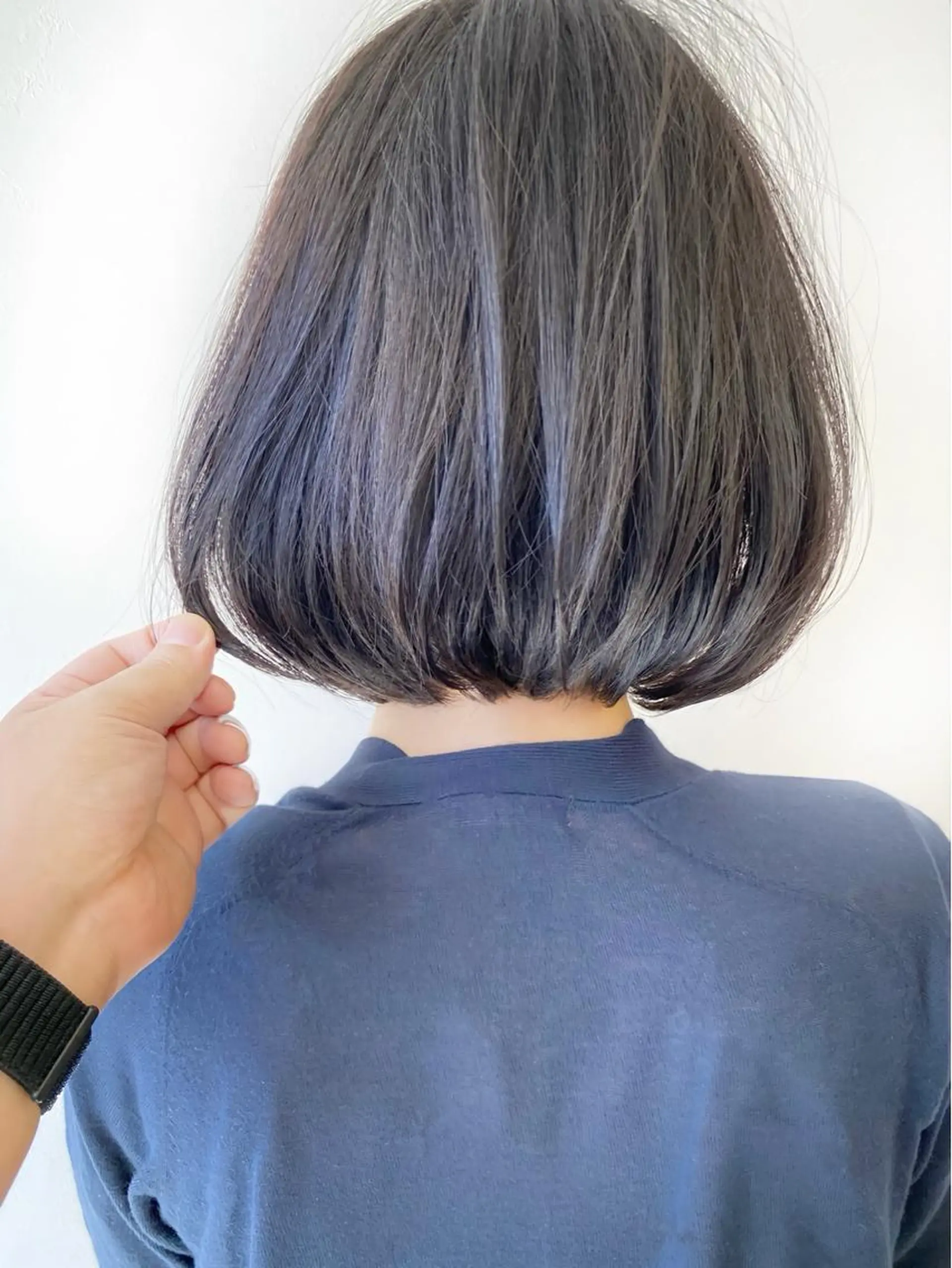 ミディアム ボブ カット ヘアカラー トリートメント STEP所属・STEP HIDEのヘアスタイル