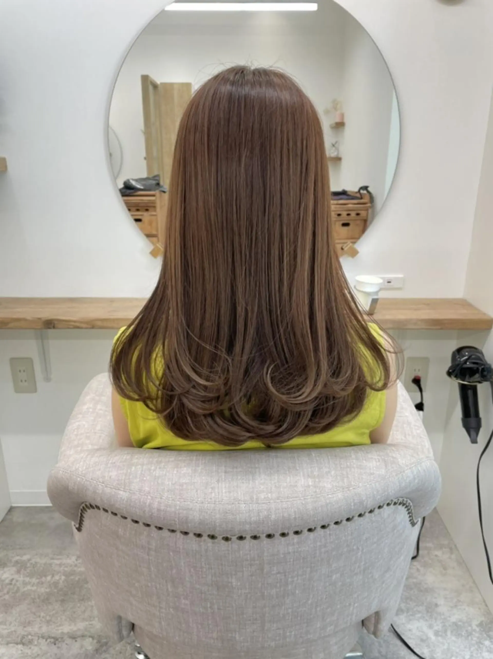 ロング カラー ベージュカラー ピンクカラー ピンクベージュ Rinko リンコのヘアスタイル