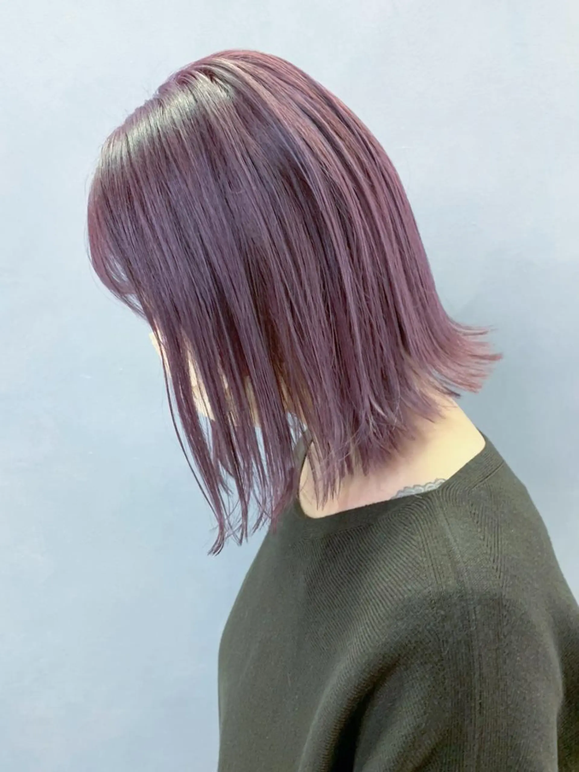 ミディアム カラー パーマ ヘアアレンジ ピンクカラー ITbyALBUM 松戸のヘアスタイル