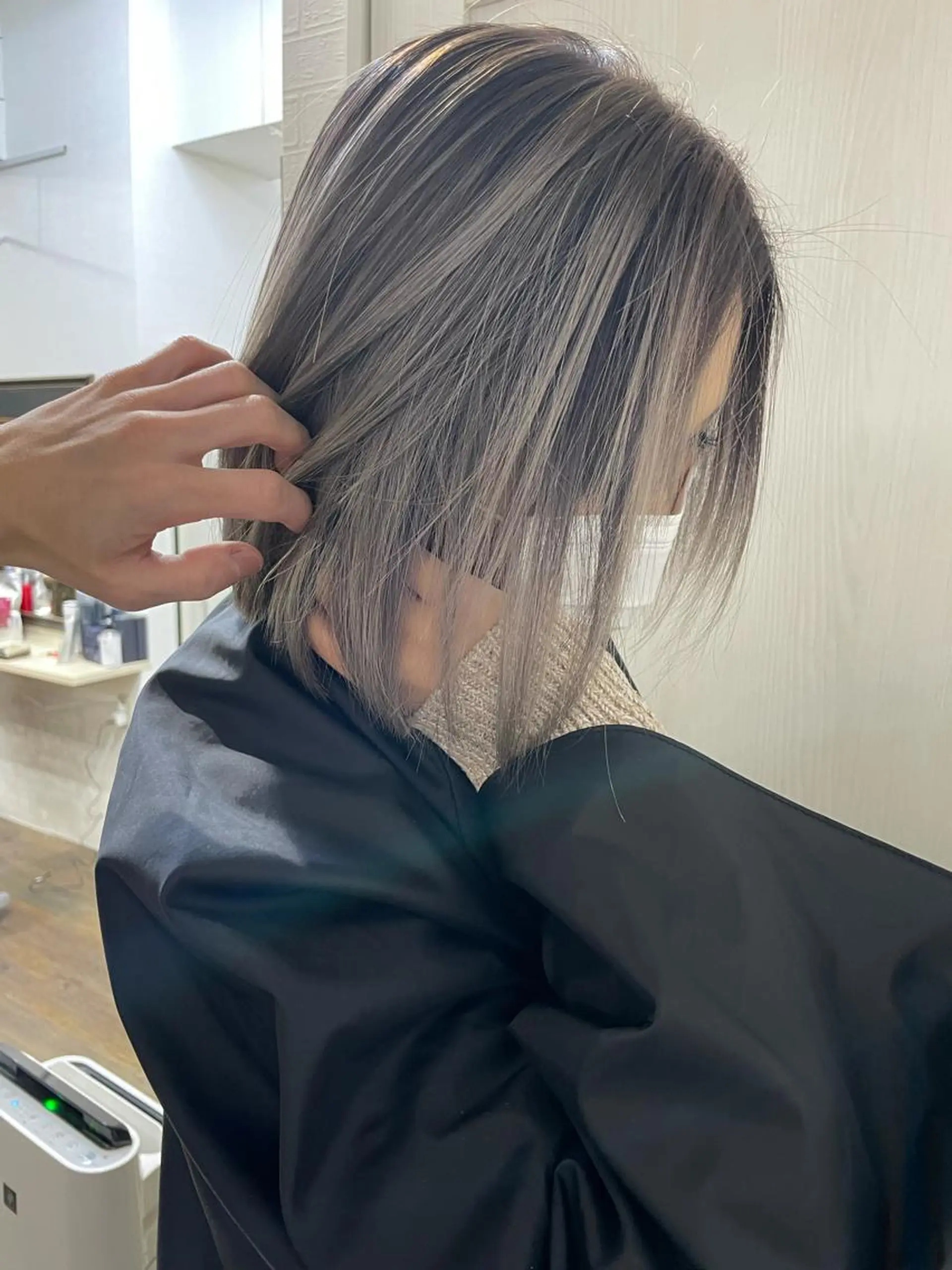 ショート カラー エクステ ヒカ/外国人風 デザインカラーのヘアスタイル