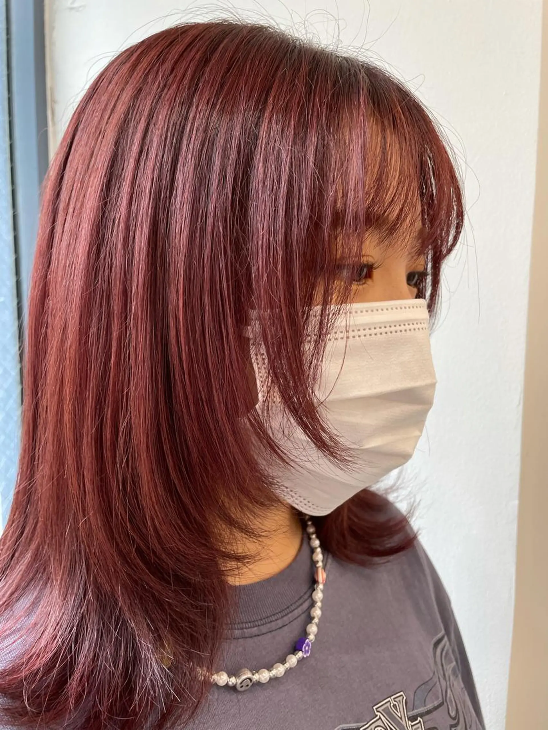 ミディアム 顔周りカット レイヤーカット 🤍韓国ヘア🇰🇷 タバタサオリ🤍のヘアスタイル