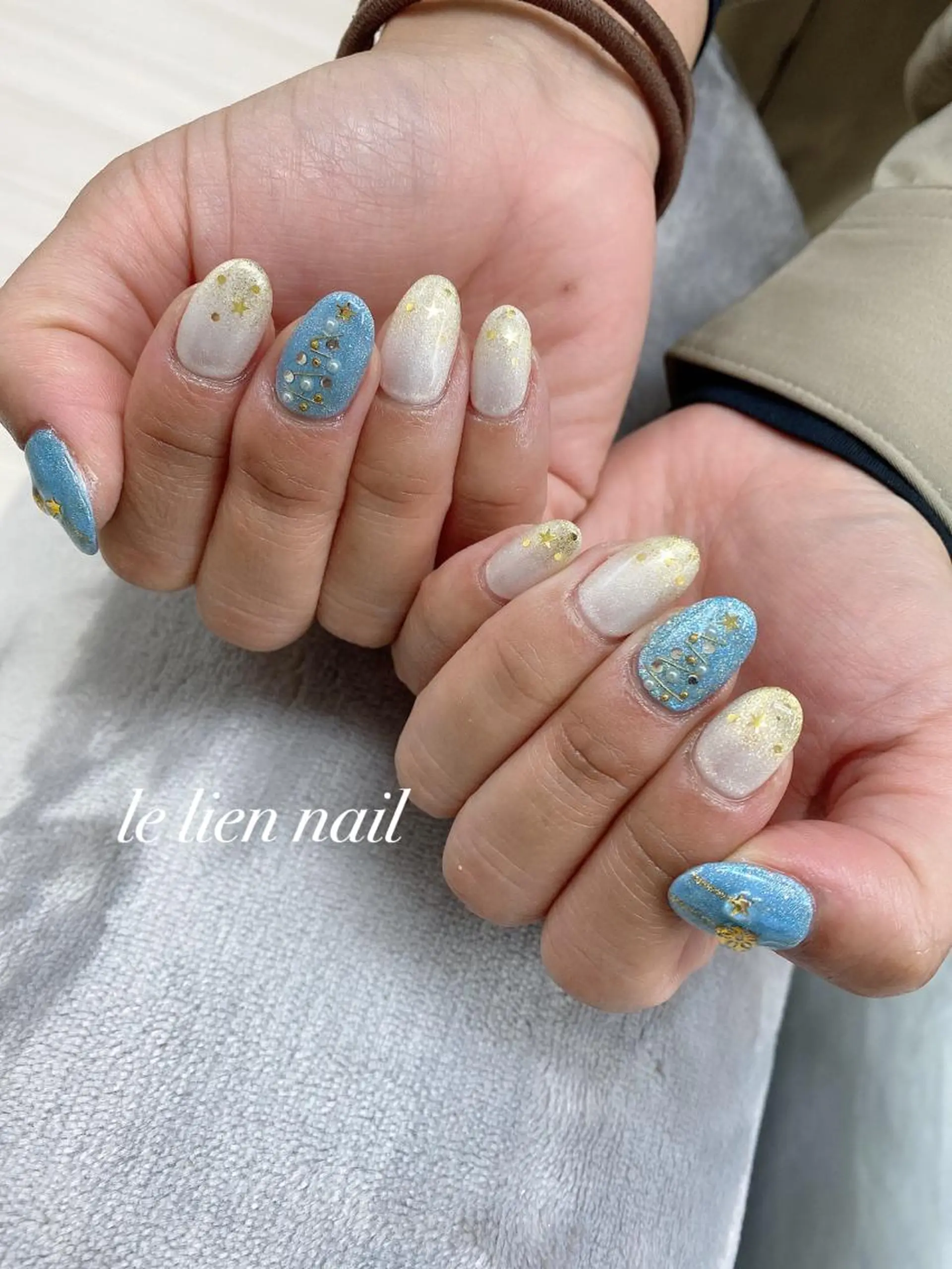 ネイル 冬ネイル クリスマス ハンドネイル le lien nailのネイルデザイン