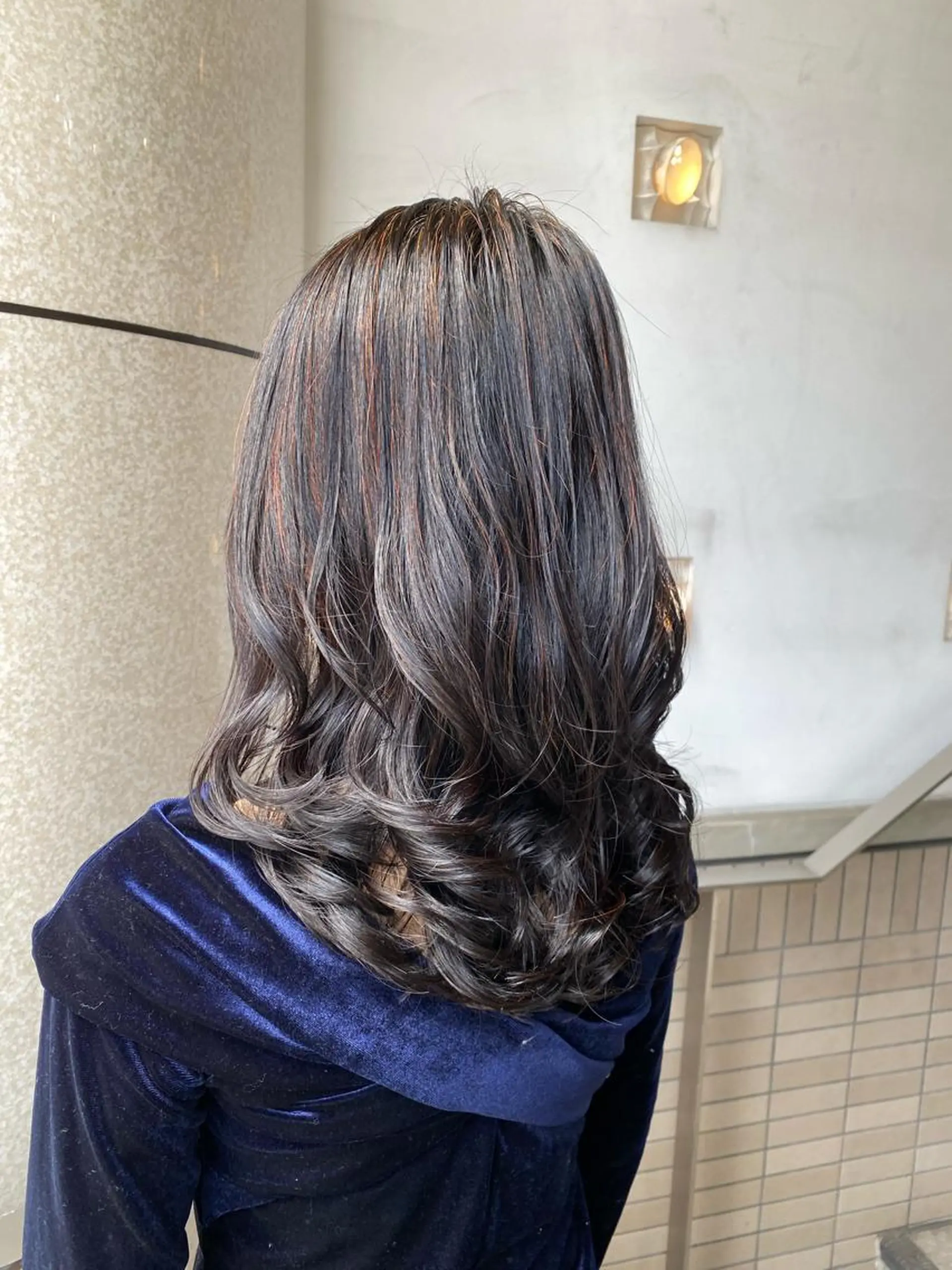 セミロング パーマ セミロングパーマ デジタルパーマ カット パーマ トリートメント 統括マネージャー/ 髪のドクター/前原悟のヘアスタイル