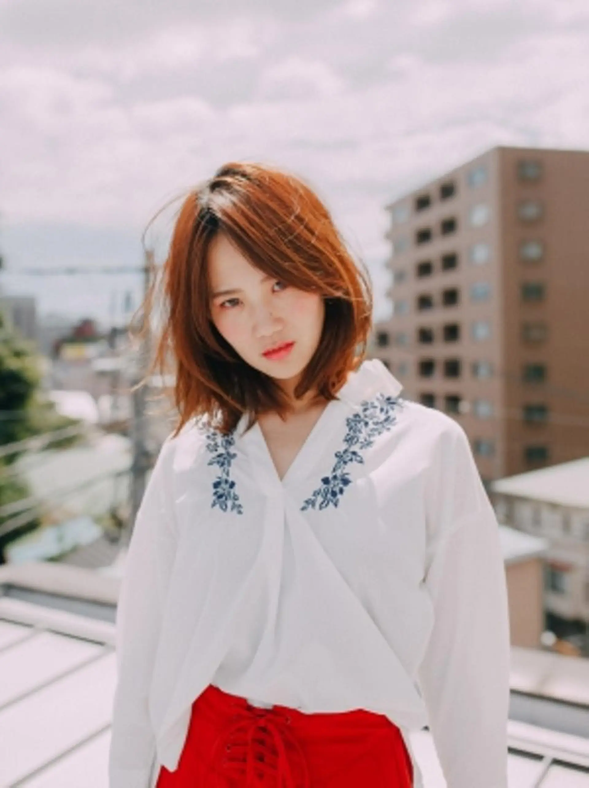 ミディアム カラー パーマ amie 高崎 【アミ】のヘアスタイル