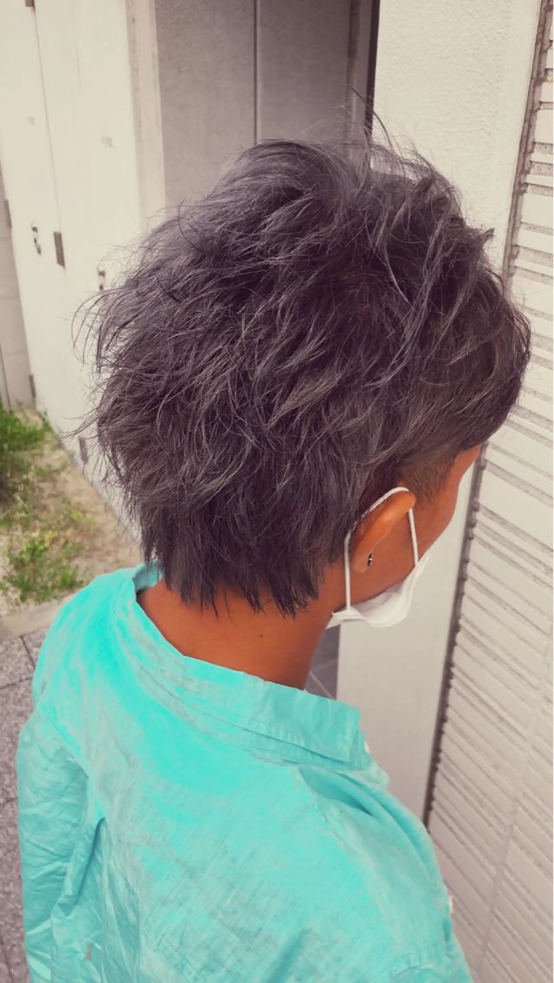 ショート アッシュ カット ヘアカラー トリートメント share salon　SCENA所属・堤太志 メンズパーマ特化のヘアスタイル