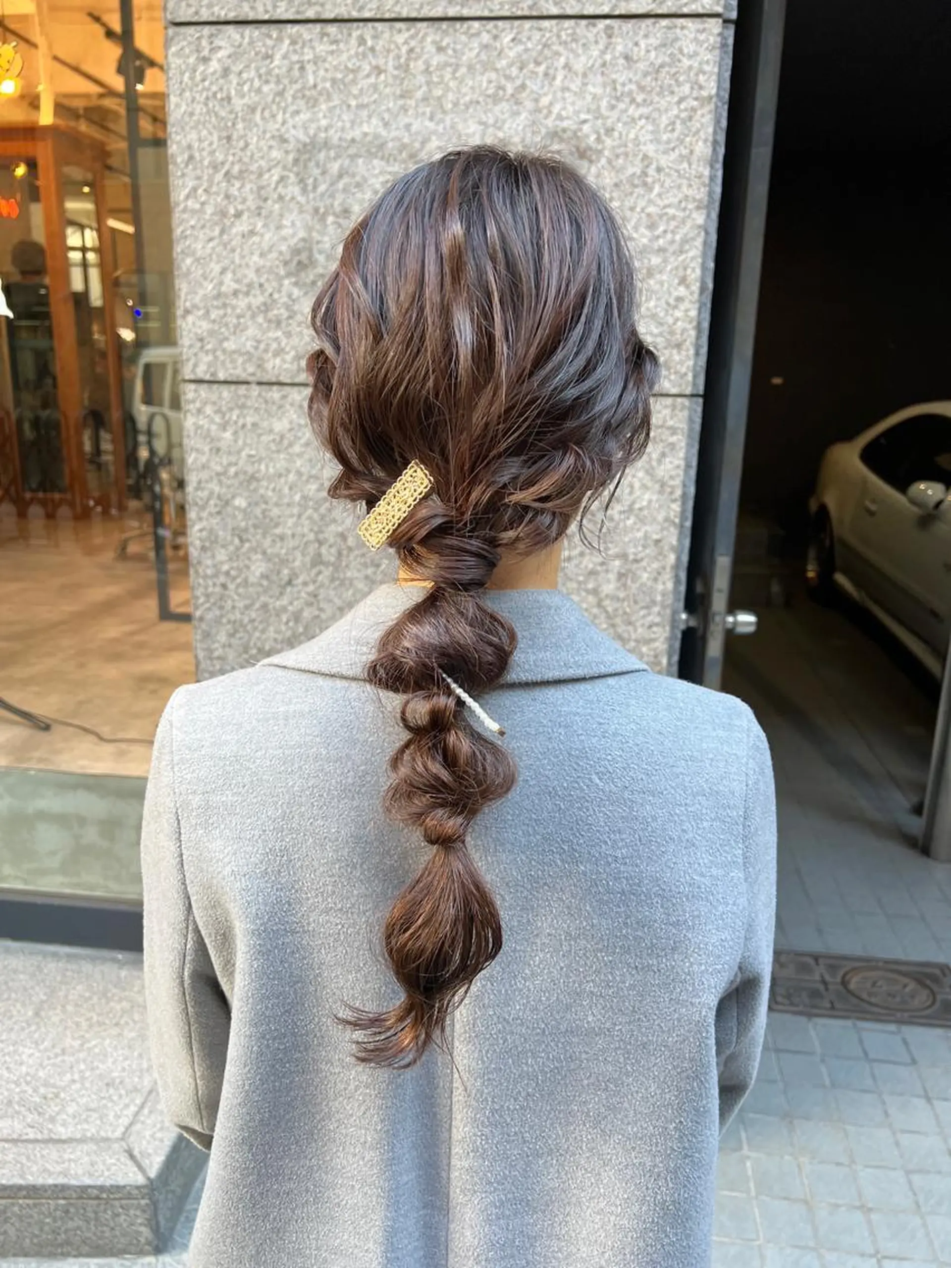 ロング ヘアアレンジ ヘアセット ノイシキ サキのヘアスタイル