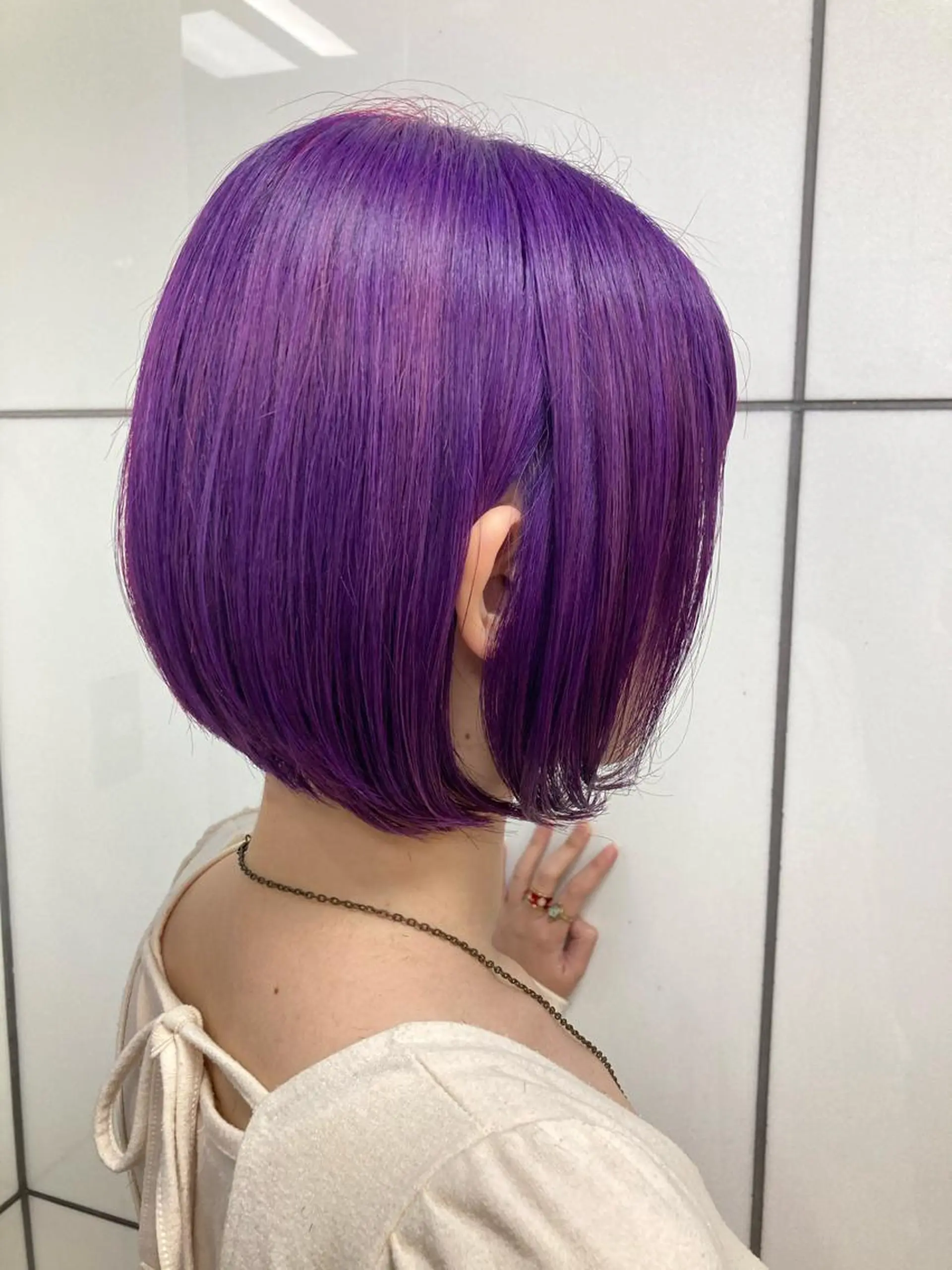 ショート カラー ハイトーンカラー ラベンダーカラー ヘアカラー 髪質改善/痛ませ ないカラー/西村航大のヘアスタイル