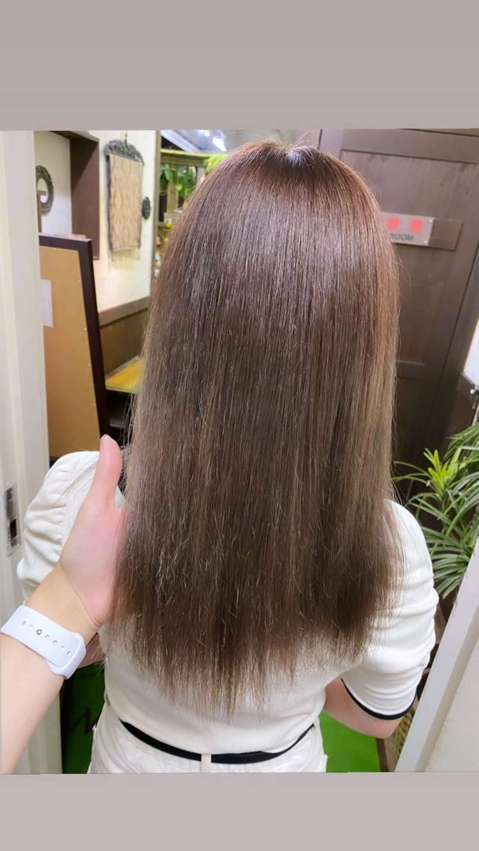 ミディアム カラー ブリーチ ブラウンカラー アンククロス kyokaのヘアスタイル