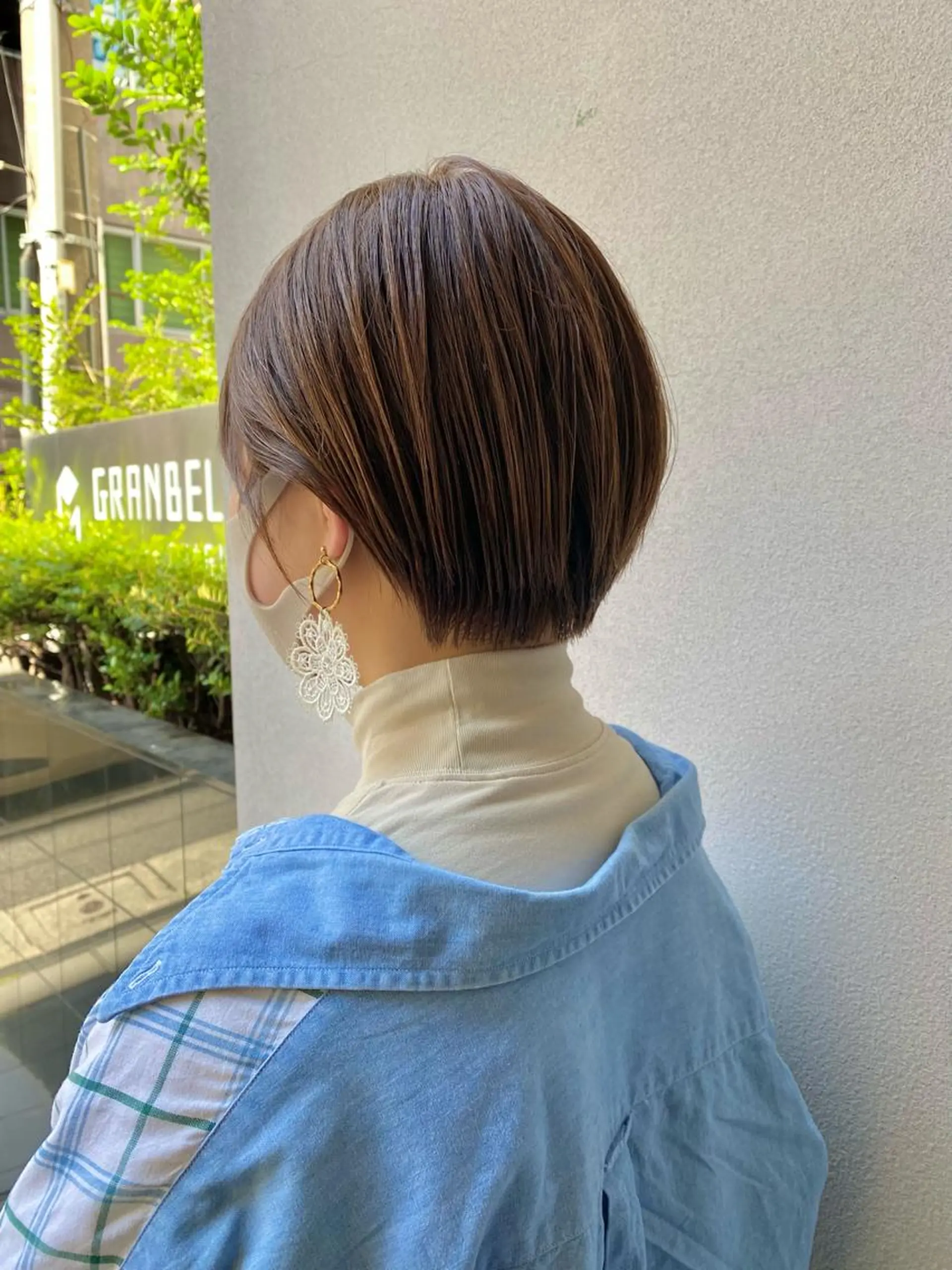 ショート カラー ハンサムショート ショートヘア カット ヘアカラー トリートメント ボブ/縮毛矯正/ レイヤー/塚田のヘアスタイル