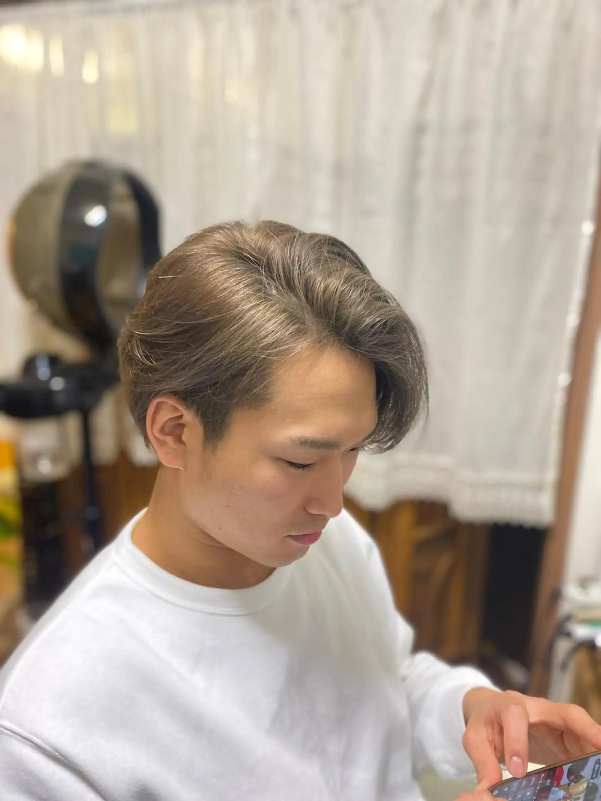 ショート カラー メンズ メンズブリーチ ブリーチ トリートメント 酸熱トリートメント カット ヘアカラー パーマ トリートメント hairmake Sakura松本真理のヘアスタイル