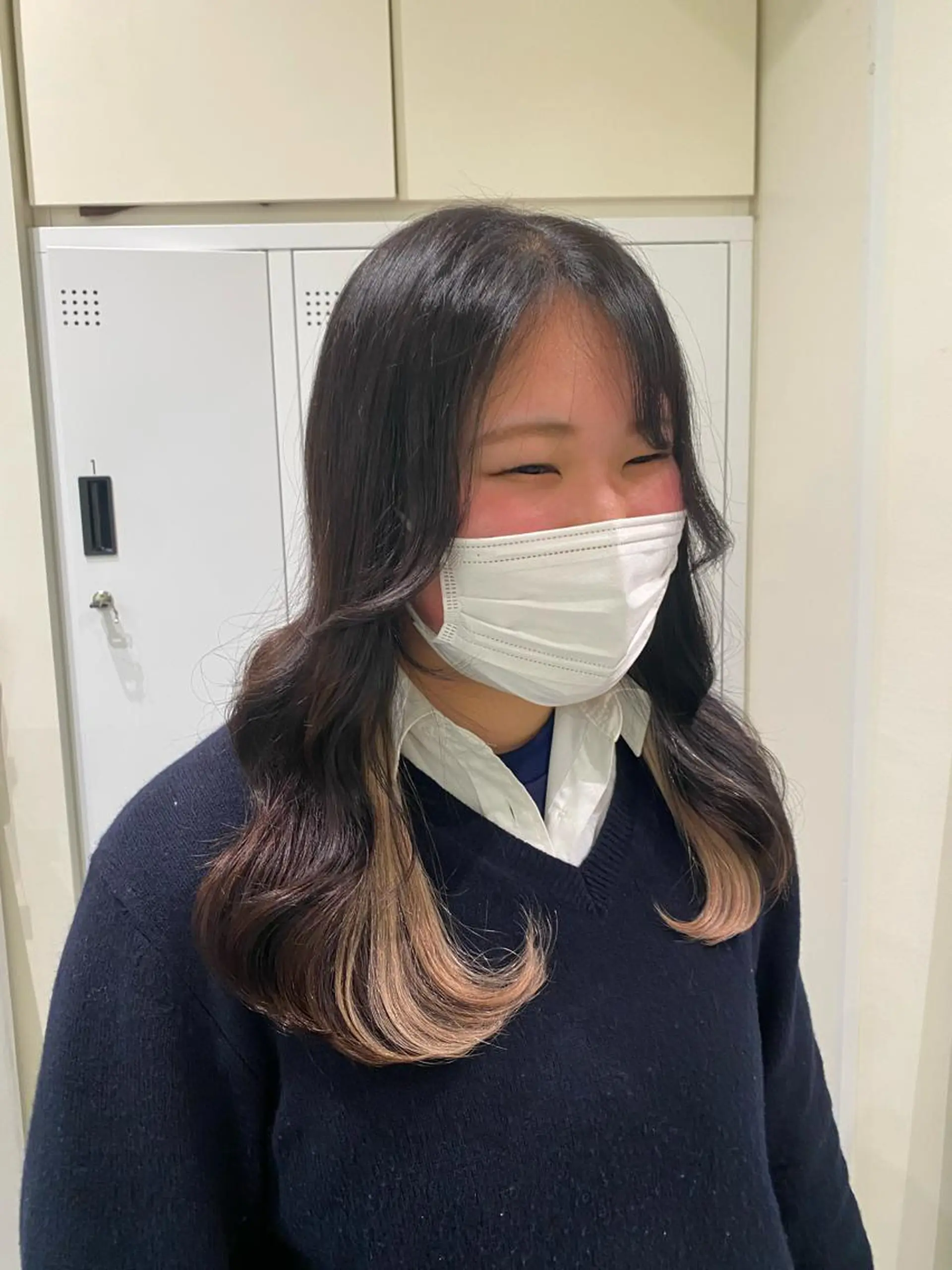 ロング エクステ 暖色カラー /ヘアアレンジ/花鈴のヘアスタイル