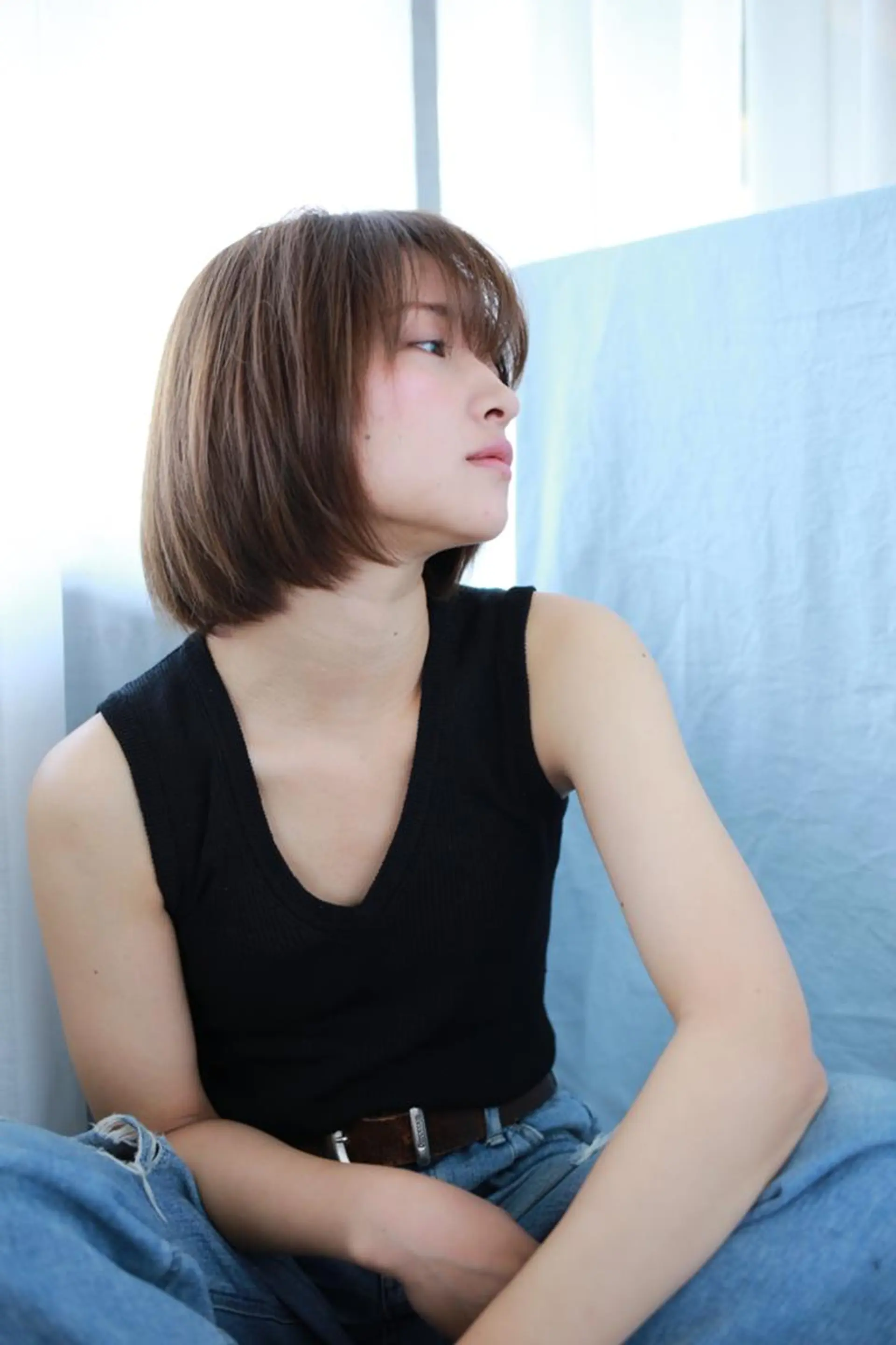 ミディアム 宮内 真乃のヘアスタイル