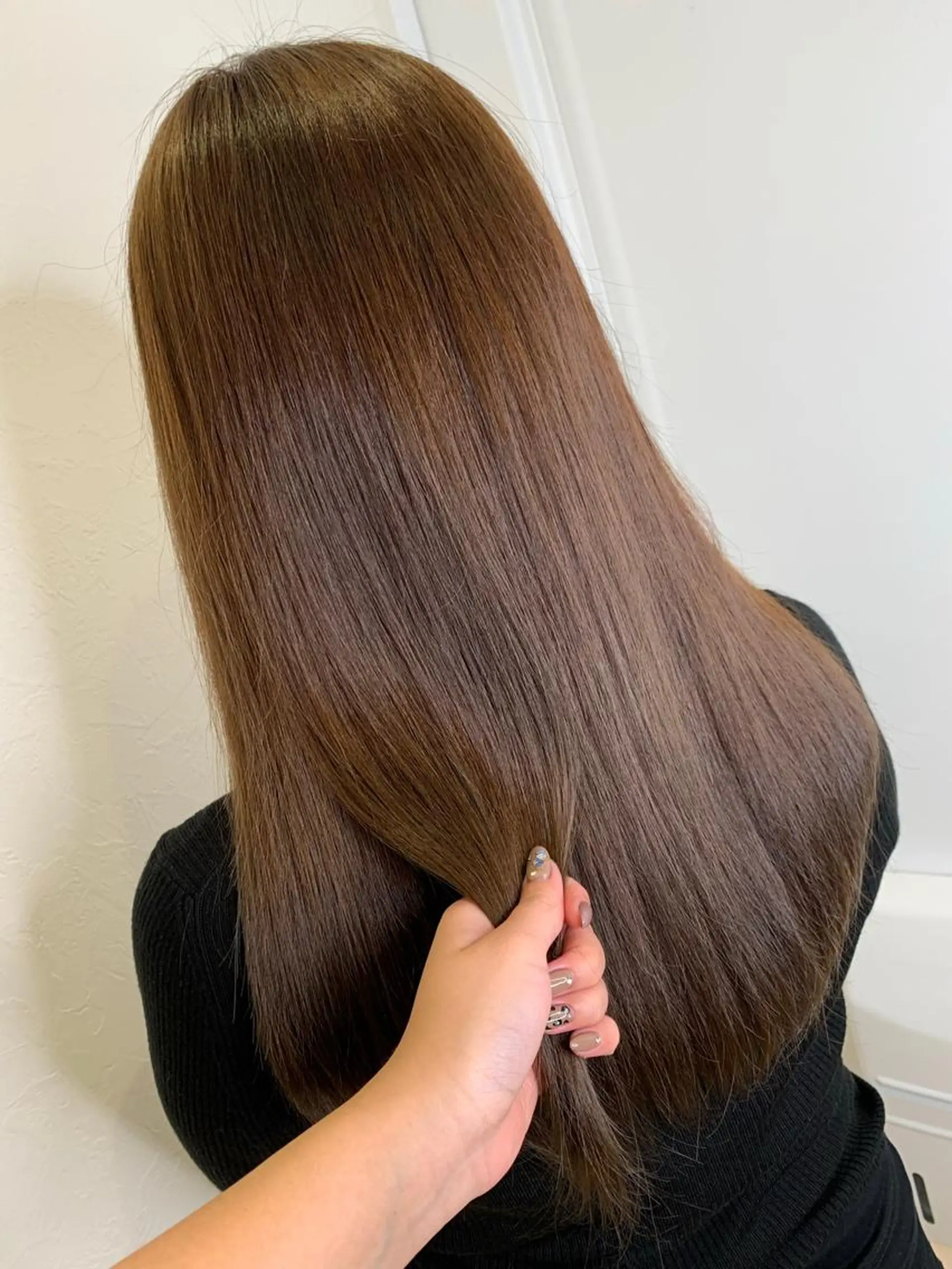 ロング 縮毛矯正 上山 菜緒のヘアスタイル