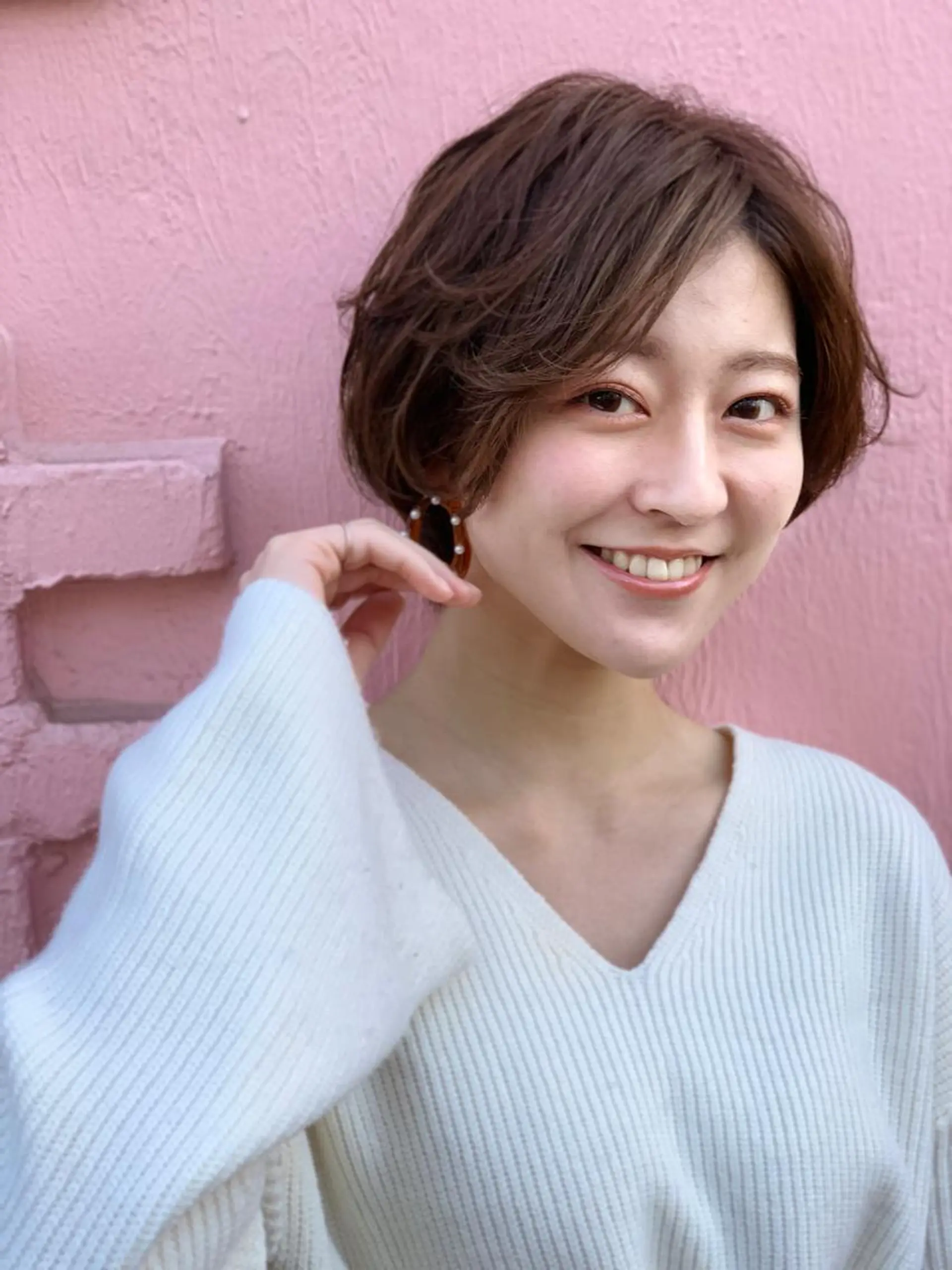 ミディアム カラー 四ッ井 翔のヘアスタイル