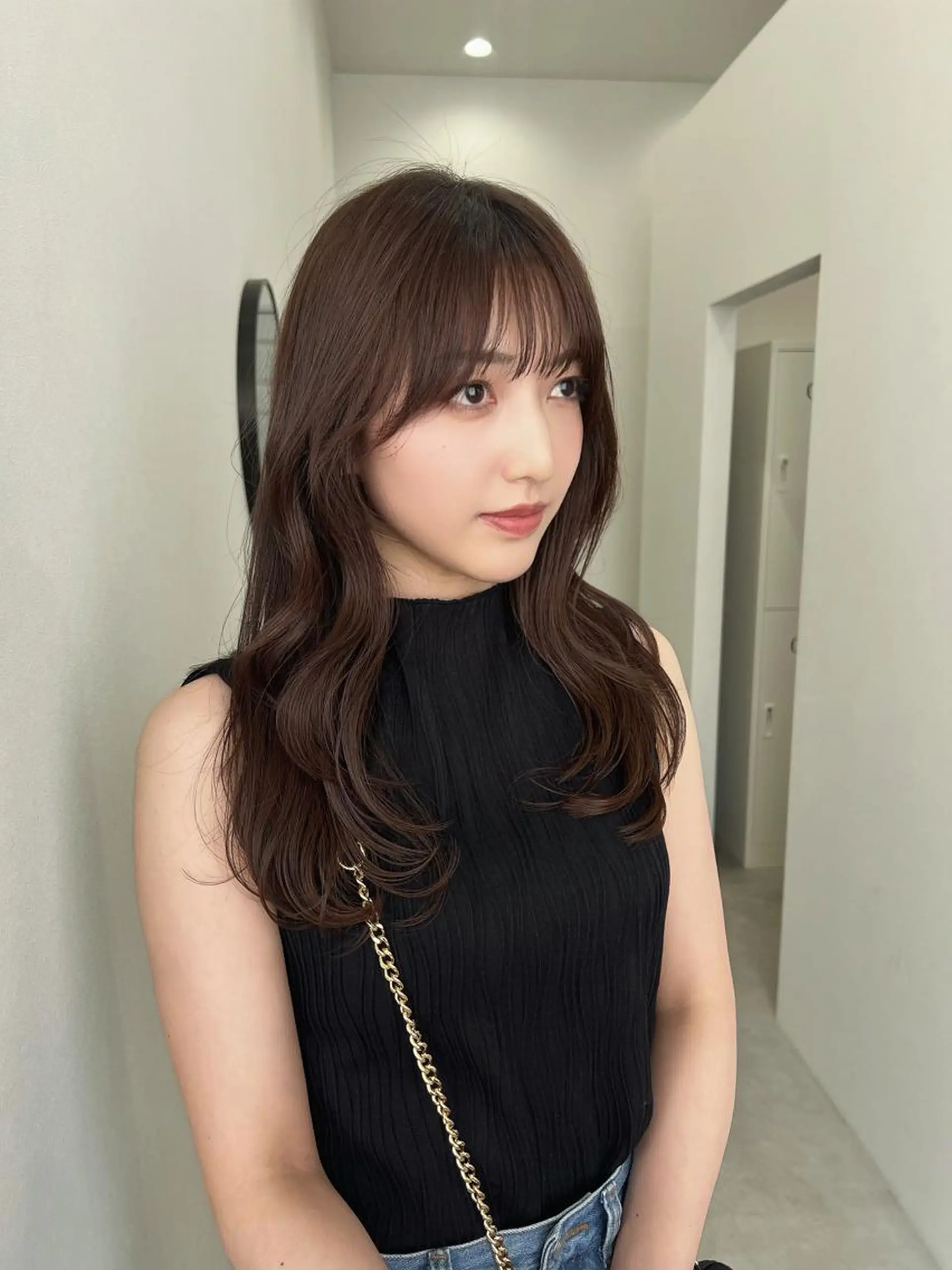 セミロング SOYON 西ゆうかのヘアスタイル