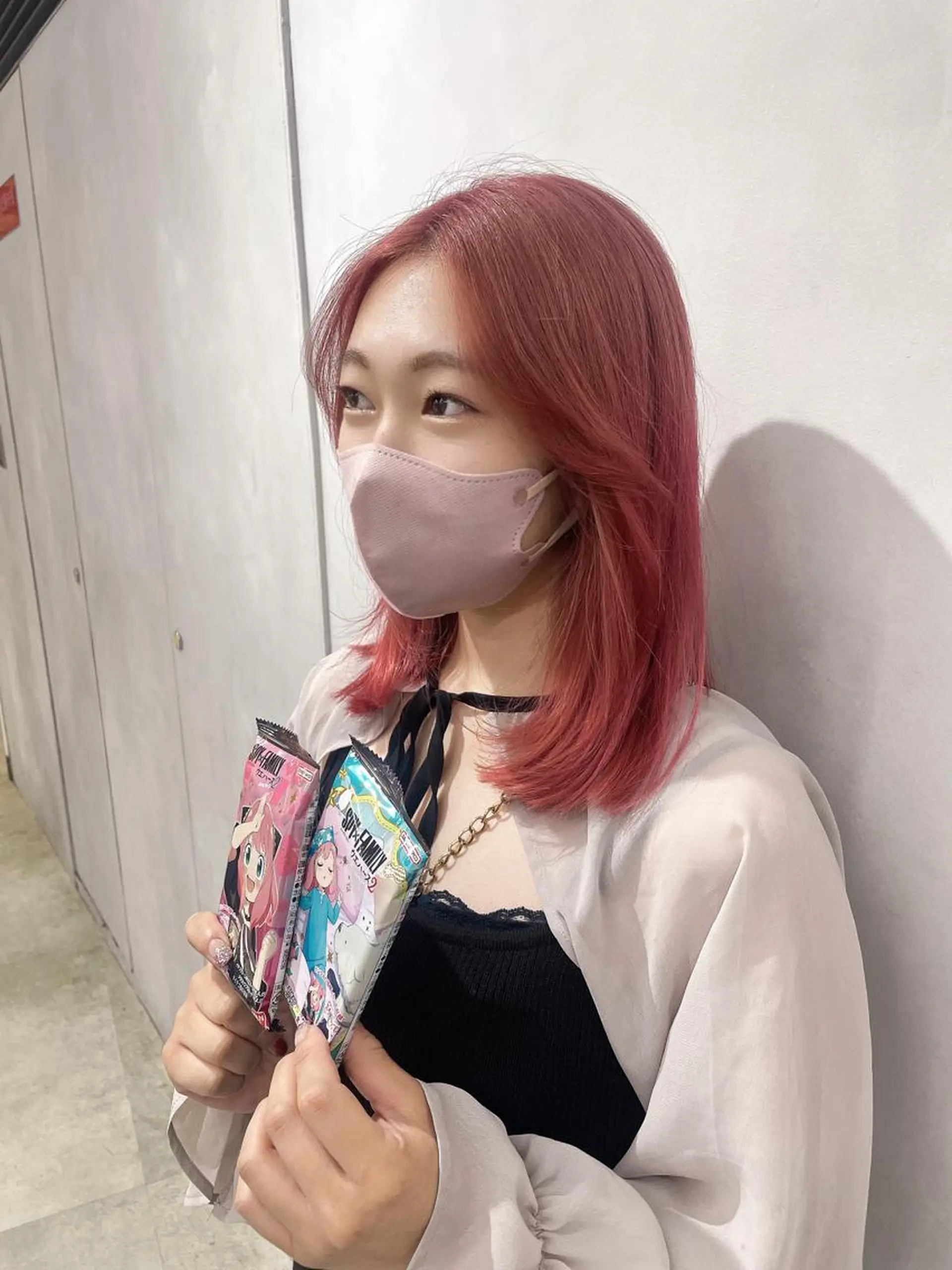 ミディアム カラー ブリーチ ダブルカラー ピンクカラー トリートメント 透明感カラー✨艶髪 制作🌱山根あゆみのヘアスタイル