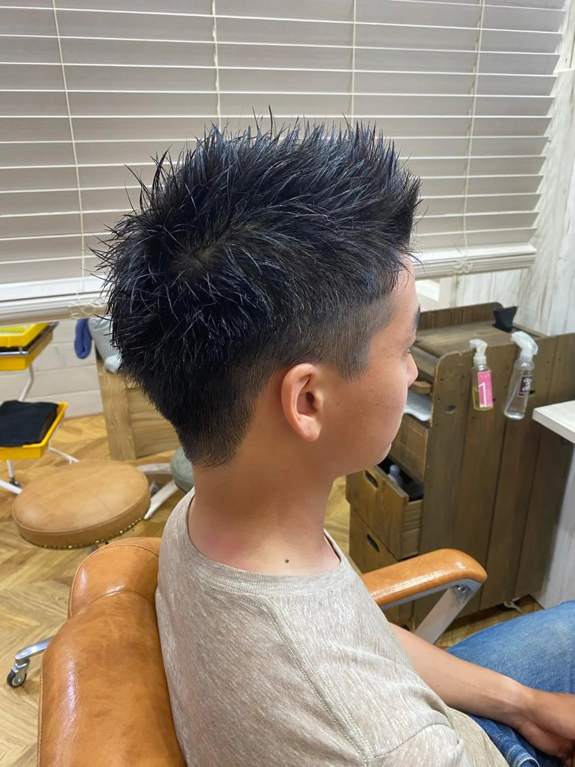 メンズ 刈り上げ メンズベリーショート 藤野 陵平のヘアスタイル