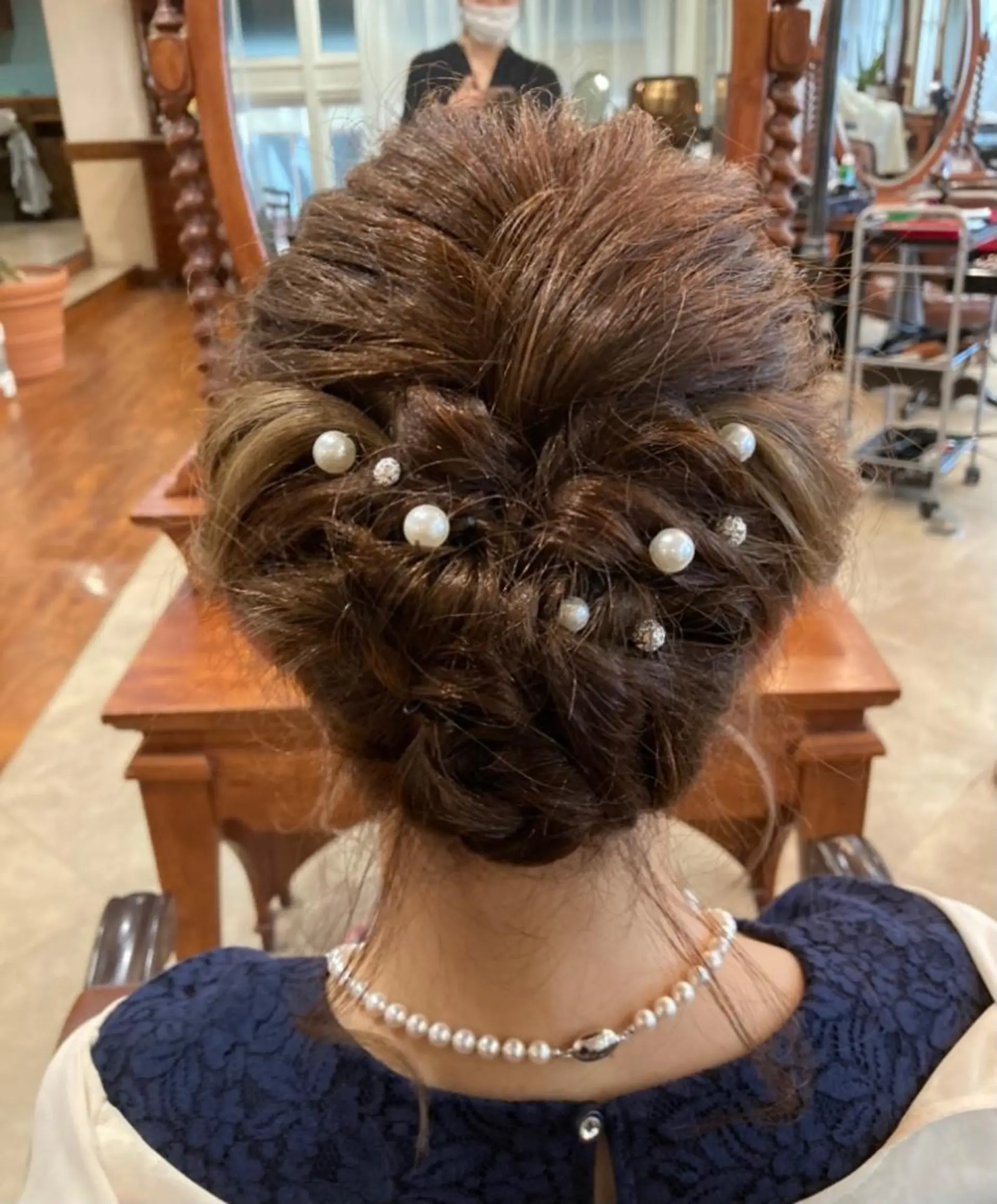 ヘアアレンジ 結婚式・ブライダル ヘアセット OVER  SEAオーバーシー所属・森 陽子のマツエク・マツパデザイン