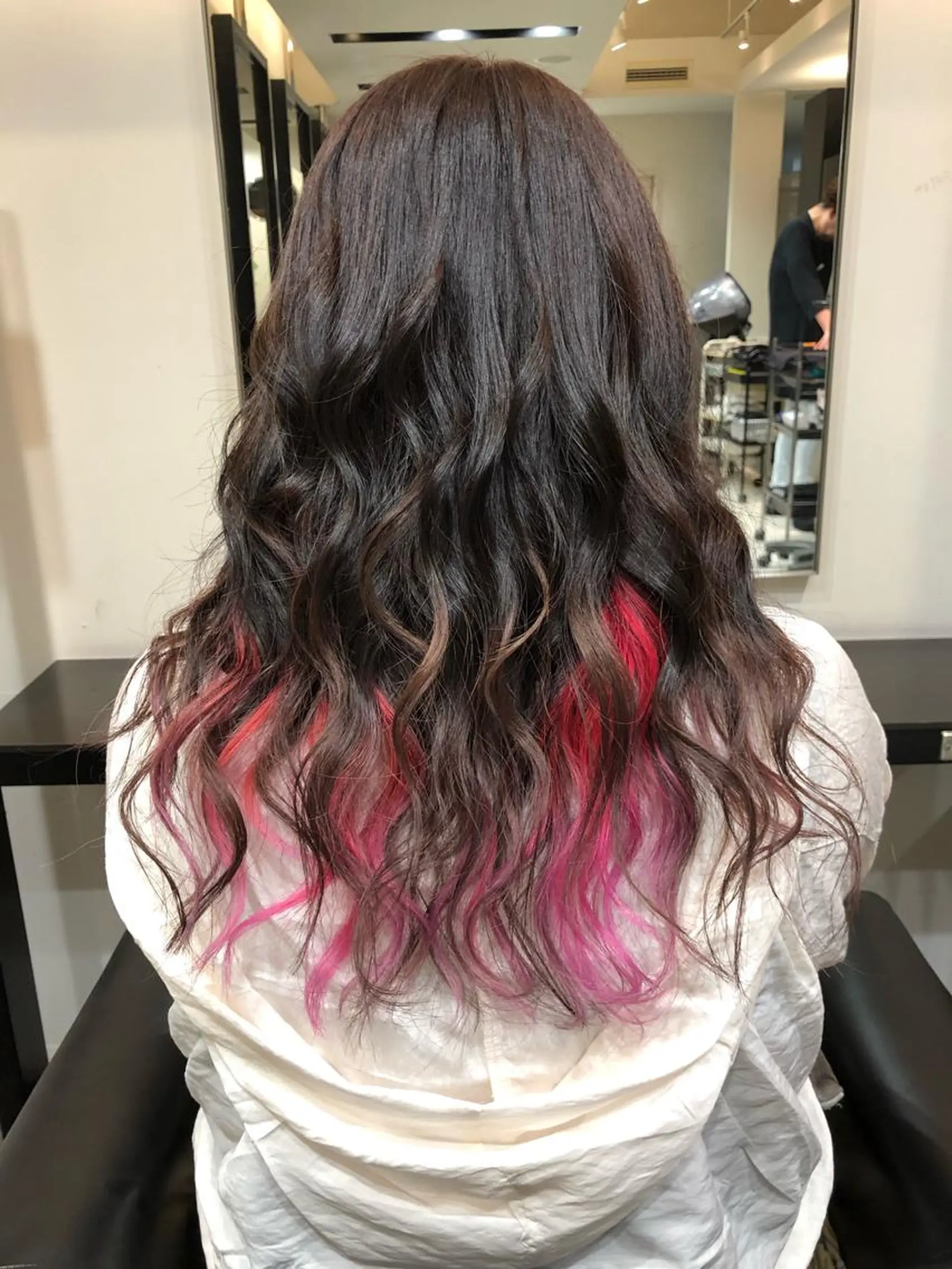 ロング カラー ヘアアレンジ ベージュカラー ブリーチ ピンクカラー adept北千住店所属・✨髪質改善＆ボブ✨ 近藤 凌のヘアスタイル