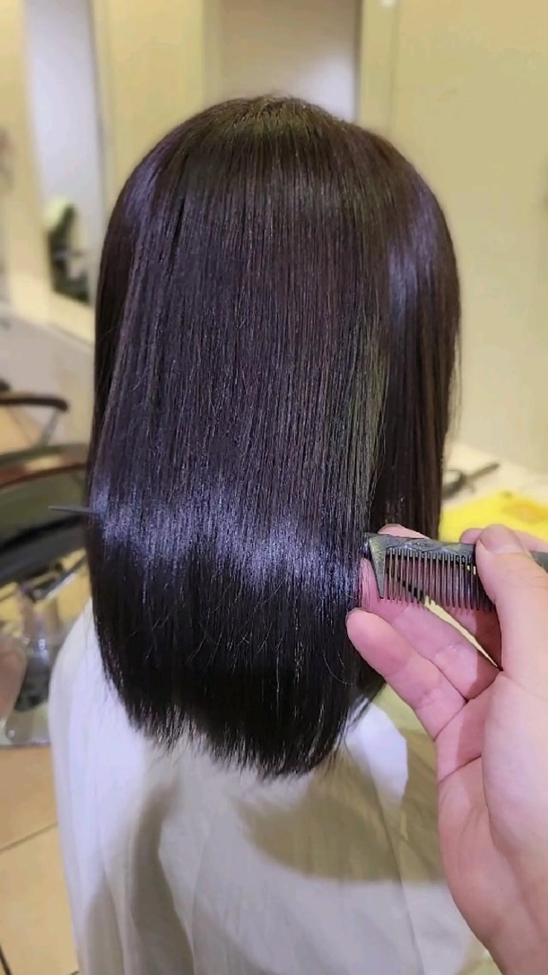 ミディアム 髪質改善 トリートメント 【髪質改善美容師】t occa茨木篠原健太のヘアスタイル