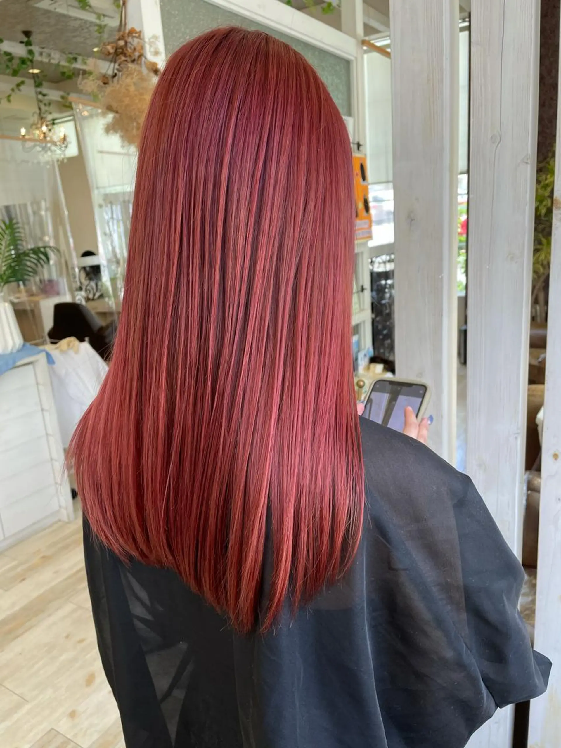 ロング カラー Crén by marie 真嘉比店所属・東恩納 誠のヘアスタイル