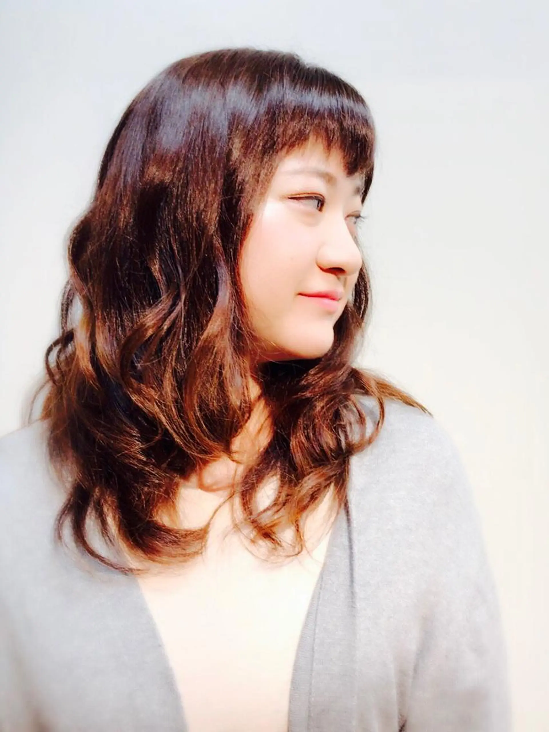 セミロング パーマ PANOLA所属・加藤 理沙のヘアスタイル