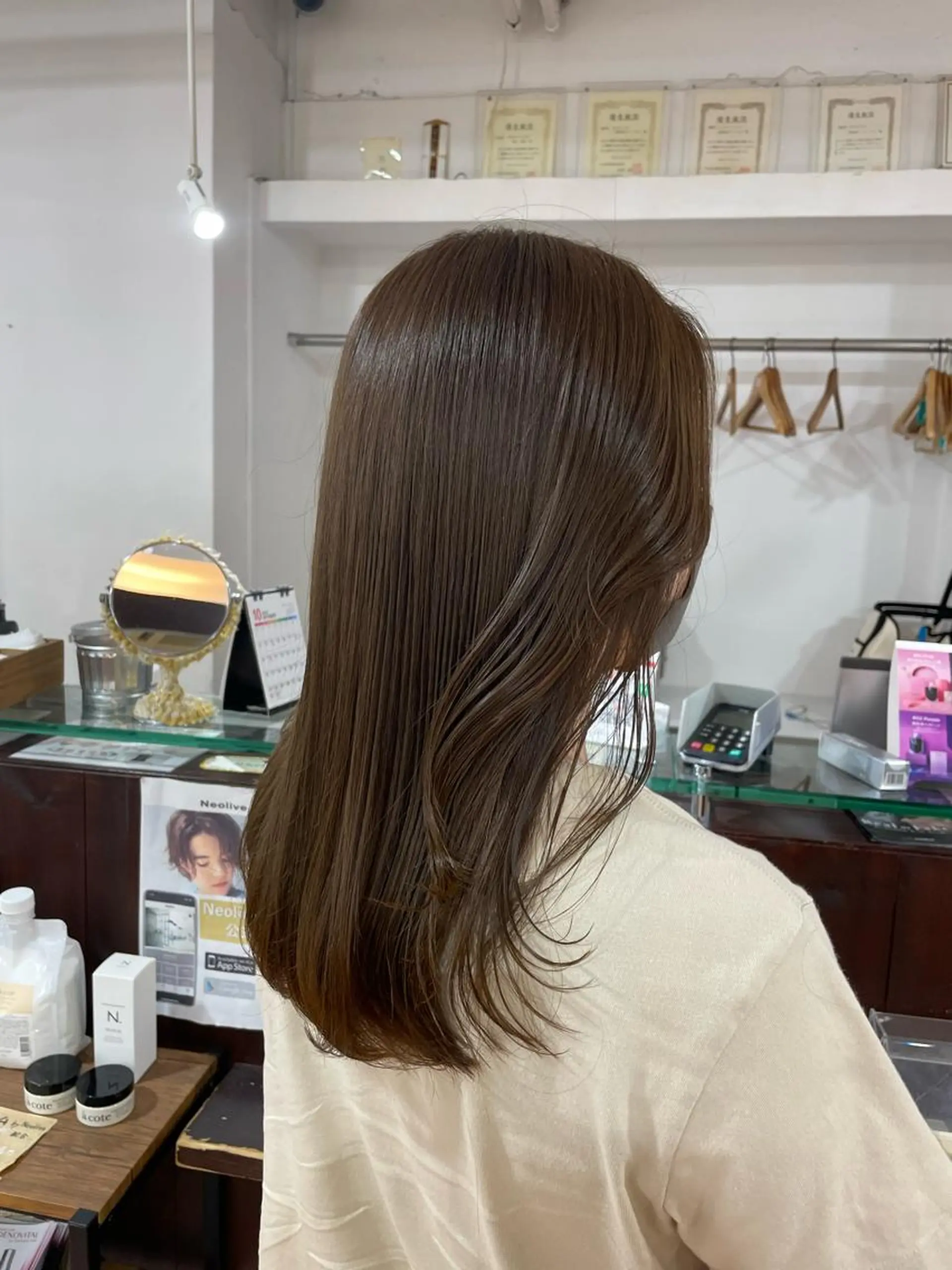 ロング カラー オリーブカラー 🦋透明感 艶カラー Rie🦋のヘアスタイル