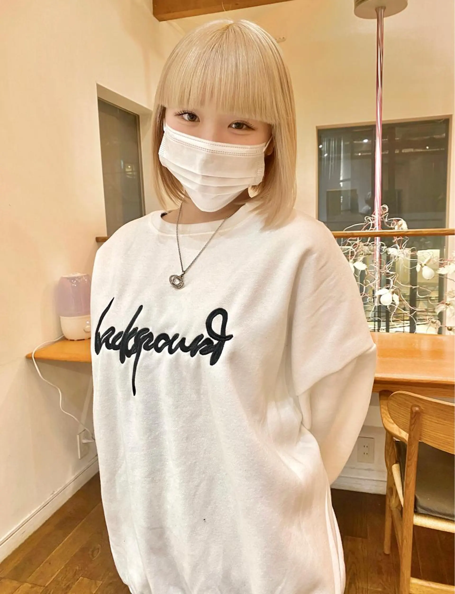 ミディアム ボブ ヘアカラー ハイトーン/デザイン hirokiのヘアスタイル
