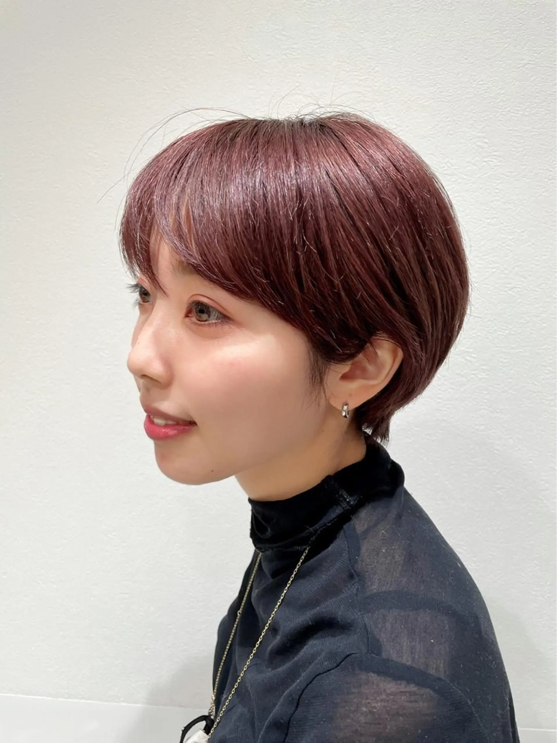ショート カラー アディクシーカラー ブラウンカラー レッドカラー ショートヘア neaf【六本木】所属・韓国/愛されレイヤー 六本木/yuri🎀のヘアスタイル