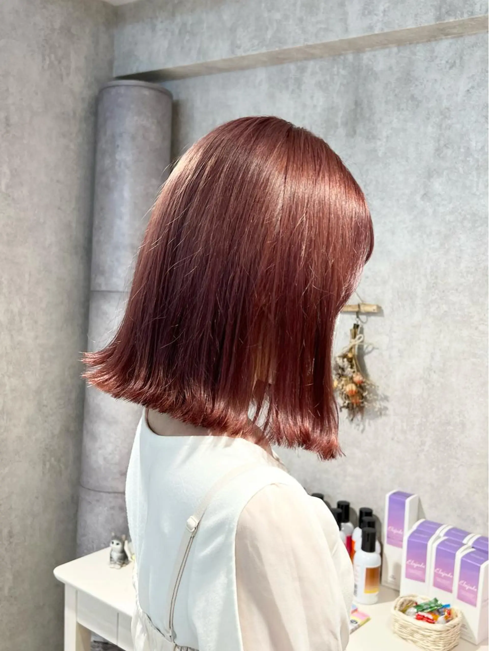 ミディアム カラー カット ヘアカラー トリートメント ronmuu 🌟Ayari🌟のヘアスタイル