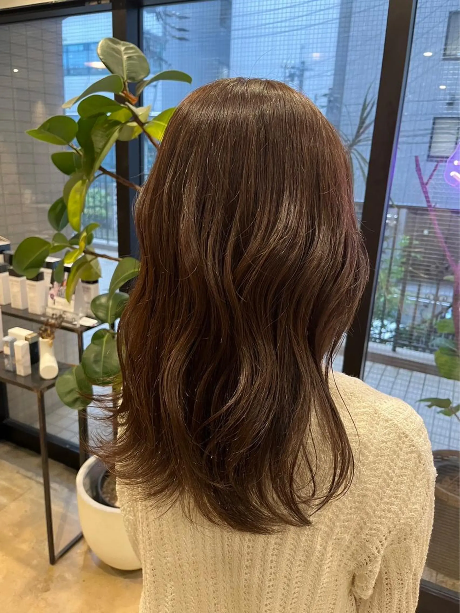 セミロング ヘアカラー 太田 渚遊のヘアスタイル