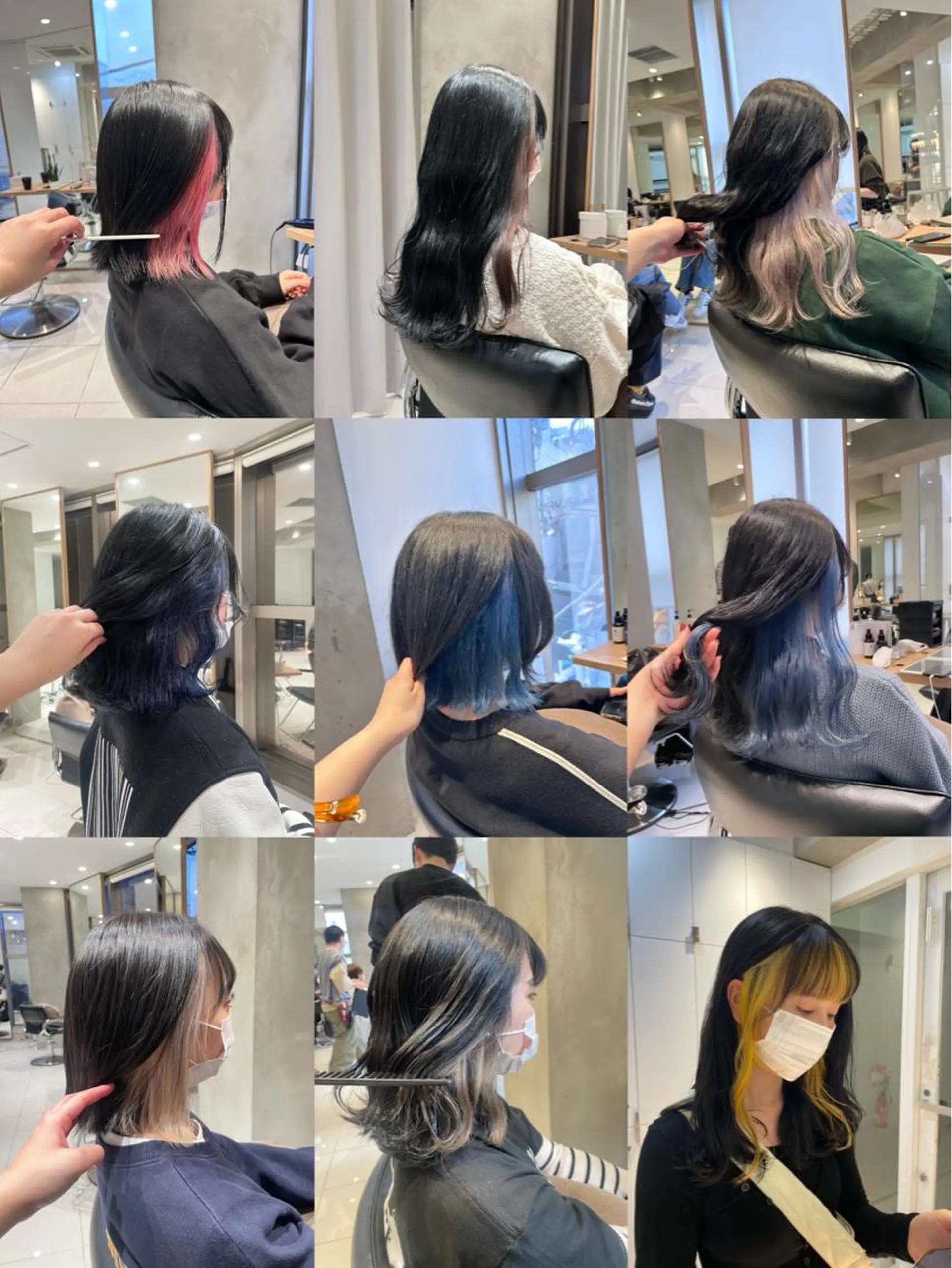 カラー インナーカラー ヘアカラー トリートメント ヘッドスパ ヘアセット 寒色/ハイトーン🪽 レイヤー/mikoのヘアスタイル