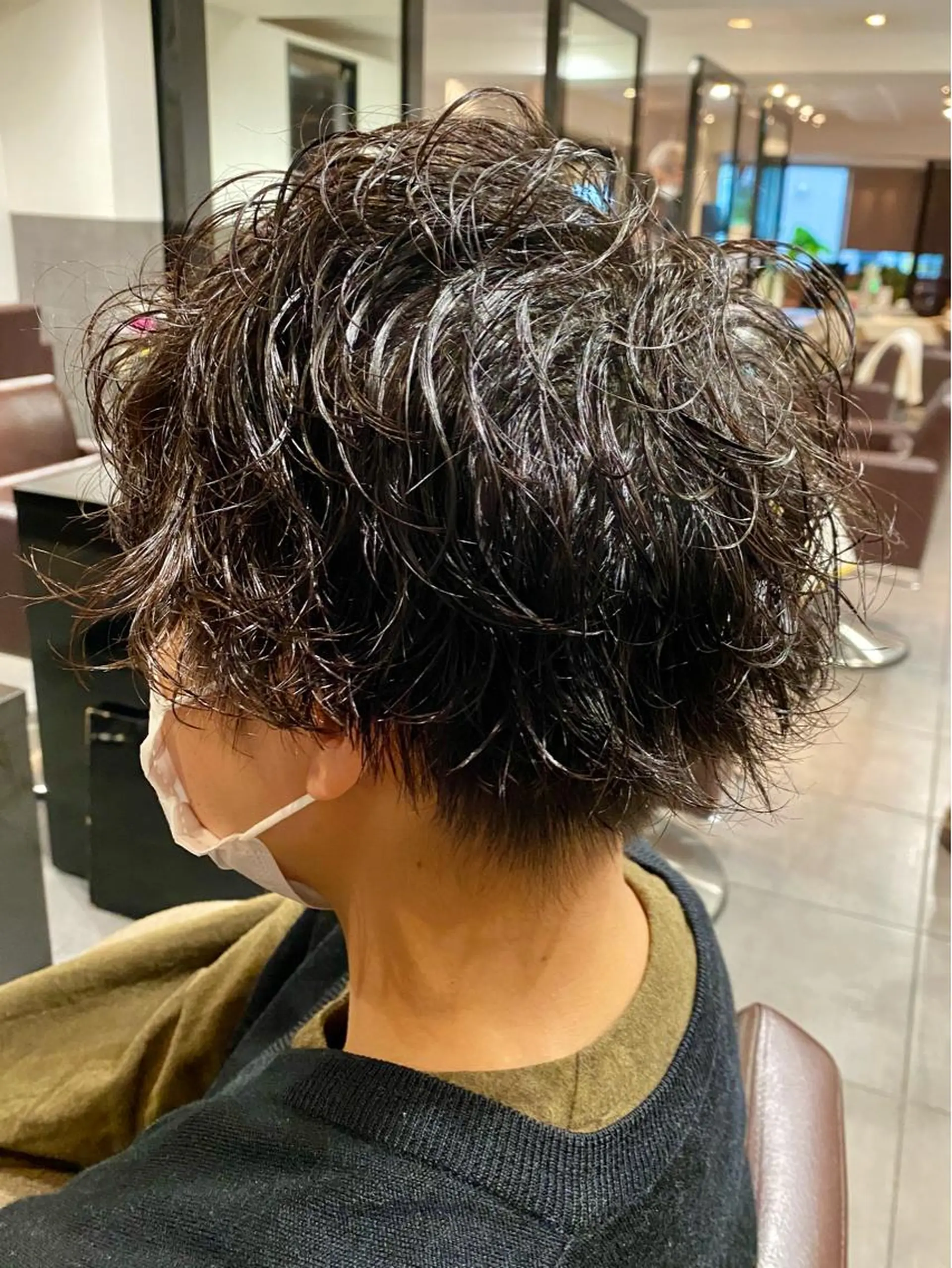 パーマ メンズ カット パーマ ⭕️メンズパーマ⭕️ 山口　裕太郎のヘアスタイル